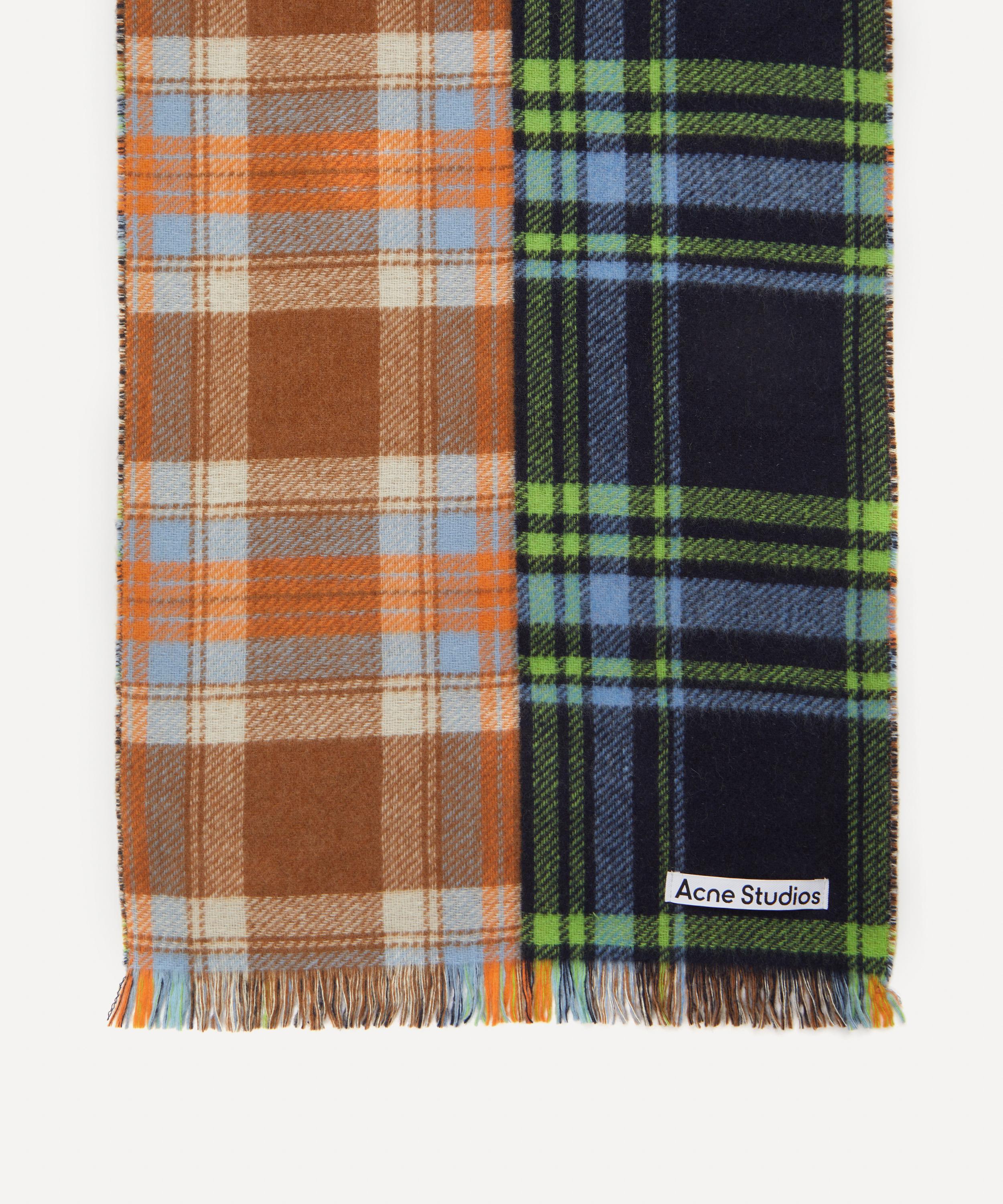 Acne Studios - Mixed Checked Wool Scarf image number 2