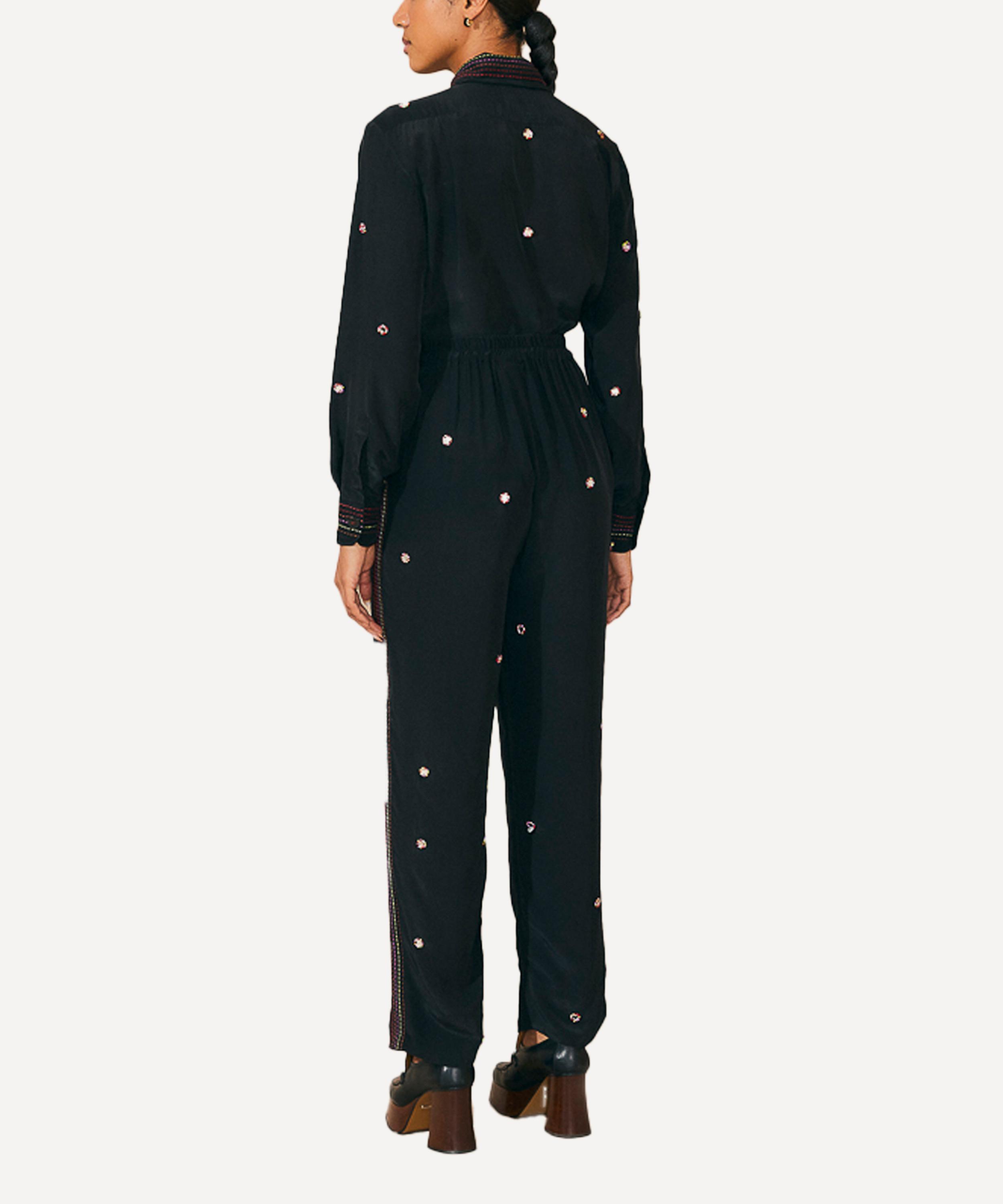 Black Mirror Embroidered Jumpsuit – FARM Rio