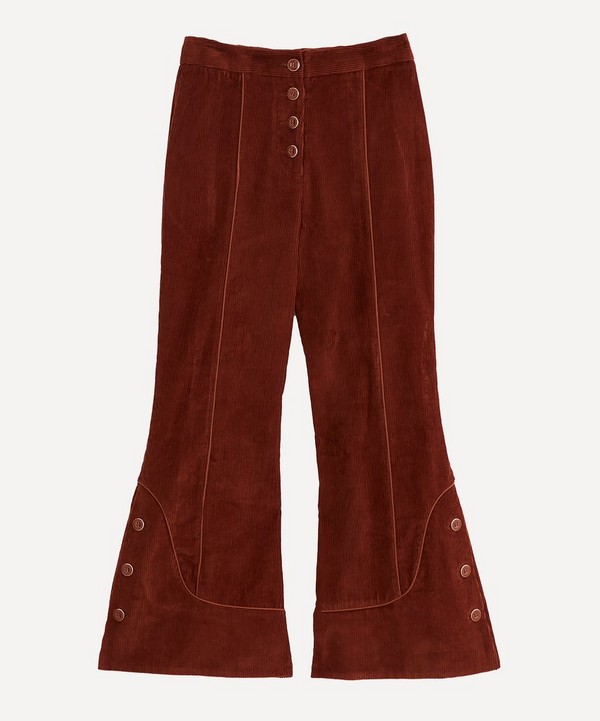FARM Rio - Brown Flare Trousers image number null