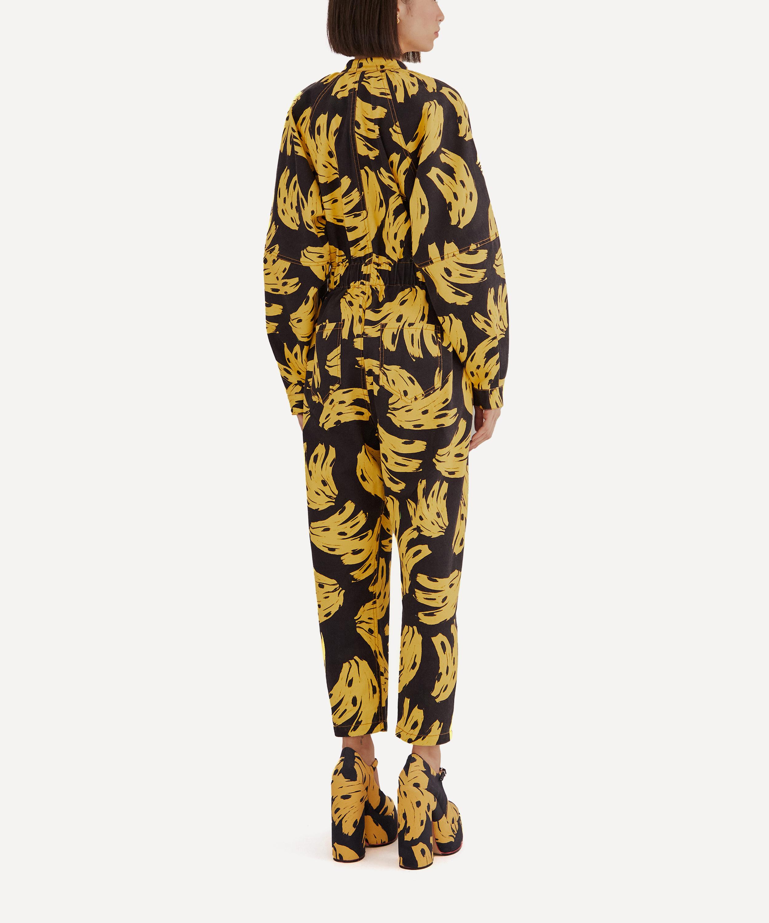 FARM Rio Black Bossa Banana Jumpsuit | Liberty