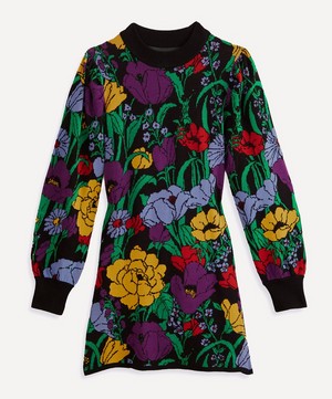 FARM Rio - Black Bucolic Garden Sweater Dress image number 0