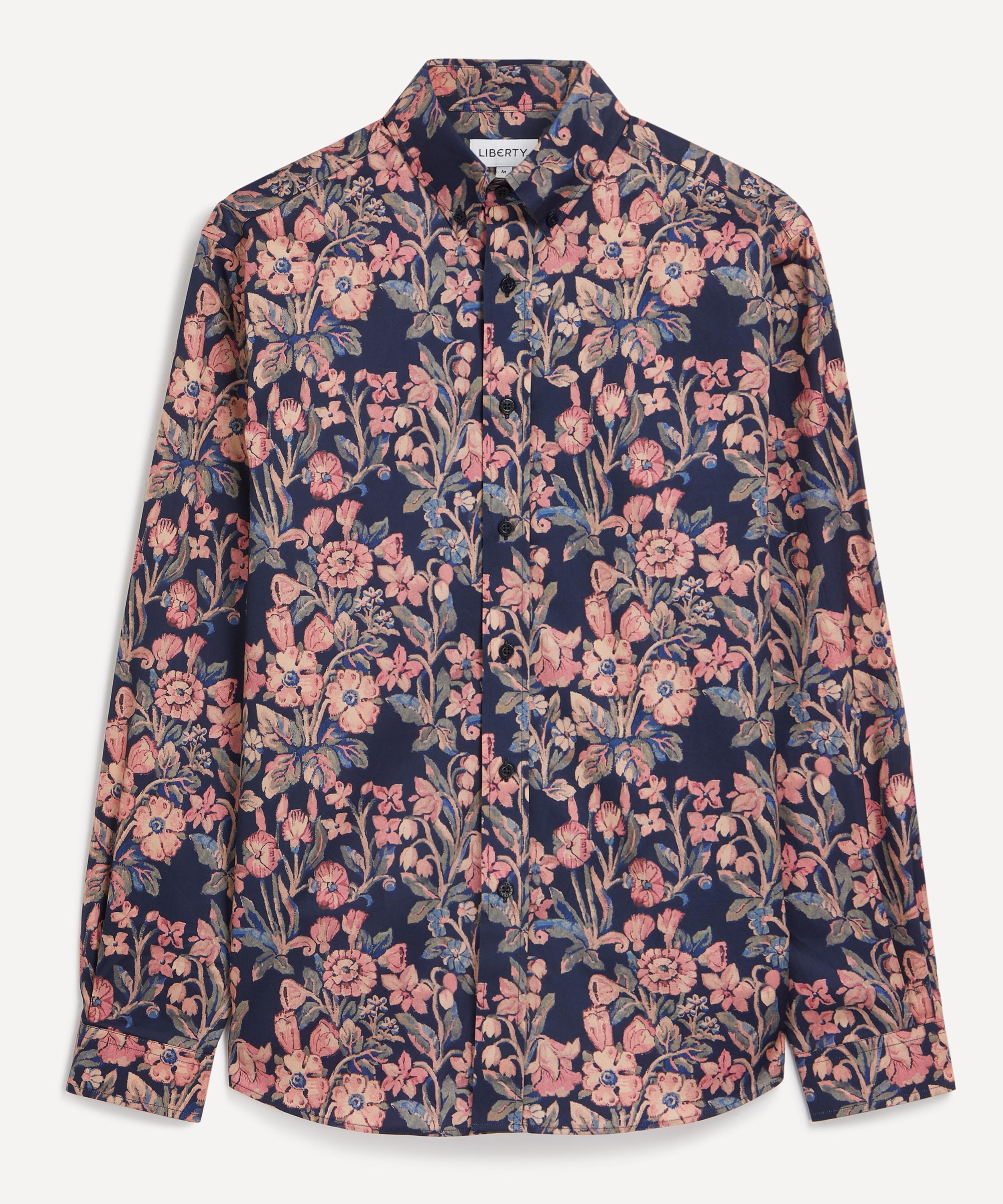 Broadwick Liberty Fabric Floral Print Men's Button-Down Shirt – Merc