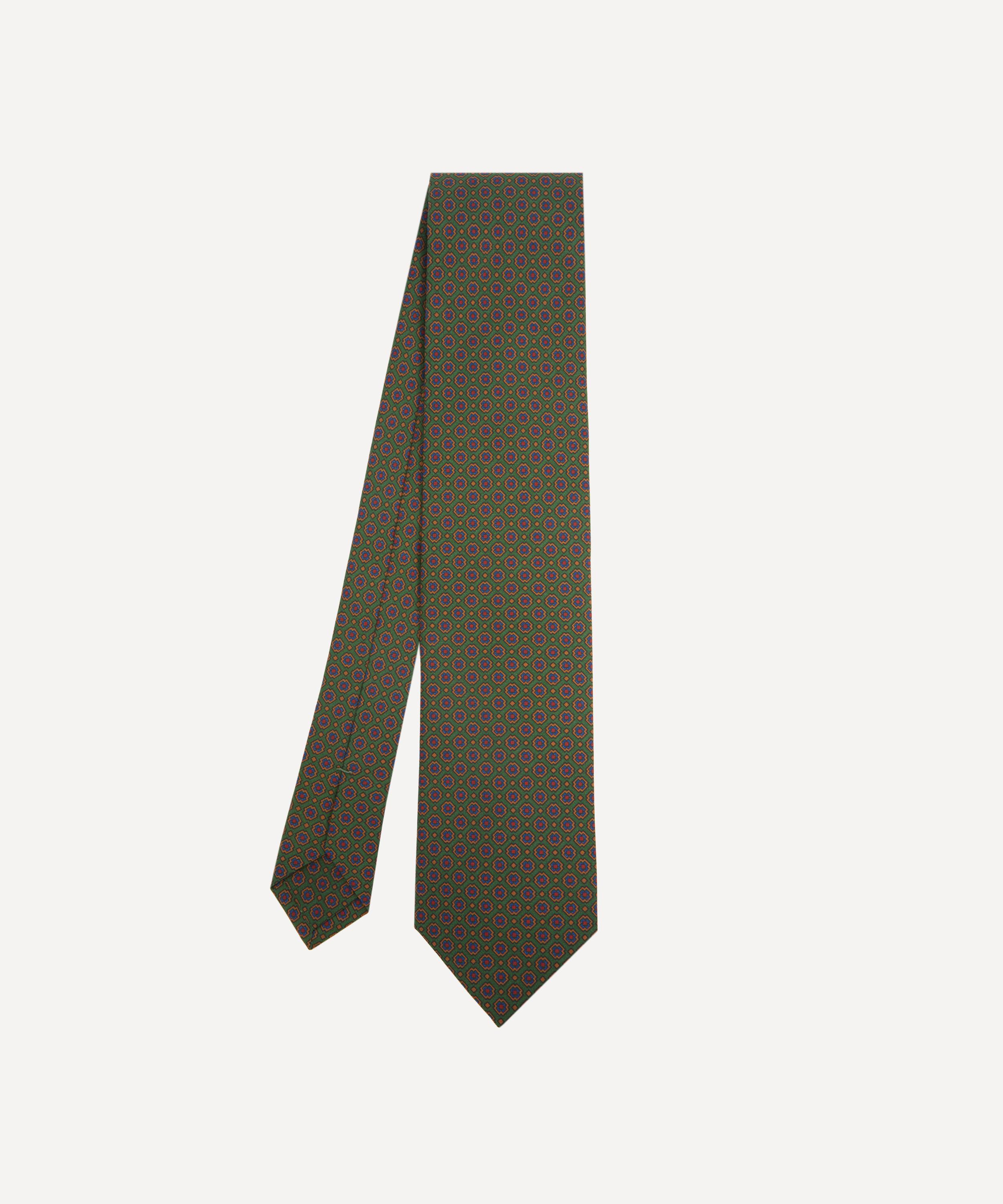 Liberty - Geo Madder Silk Tie image number 0