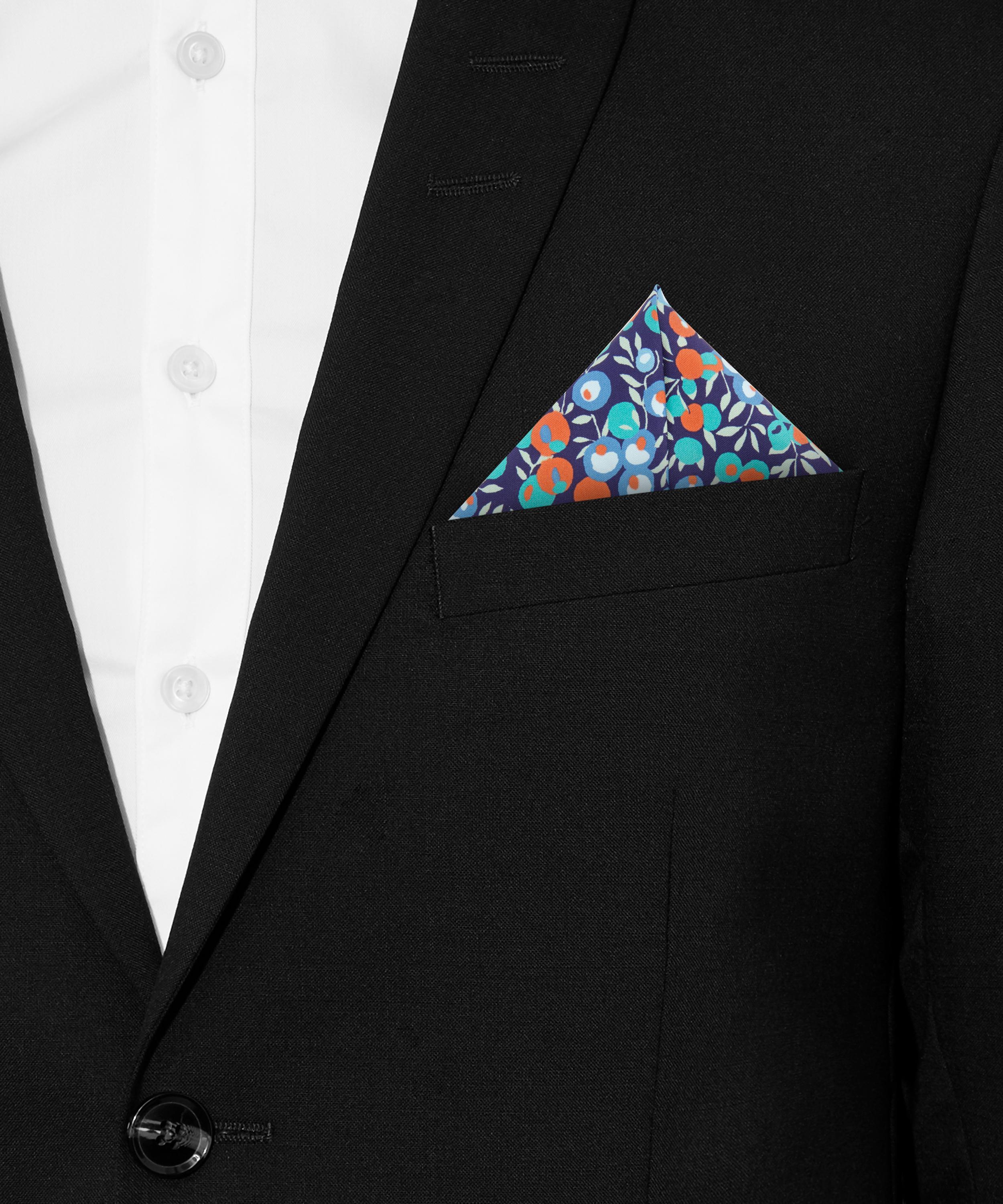 Liberty - Wiltshire Berry Silk Pocket Square image number 1