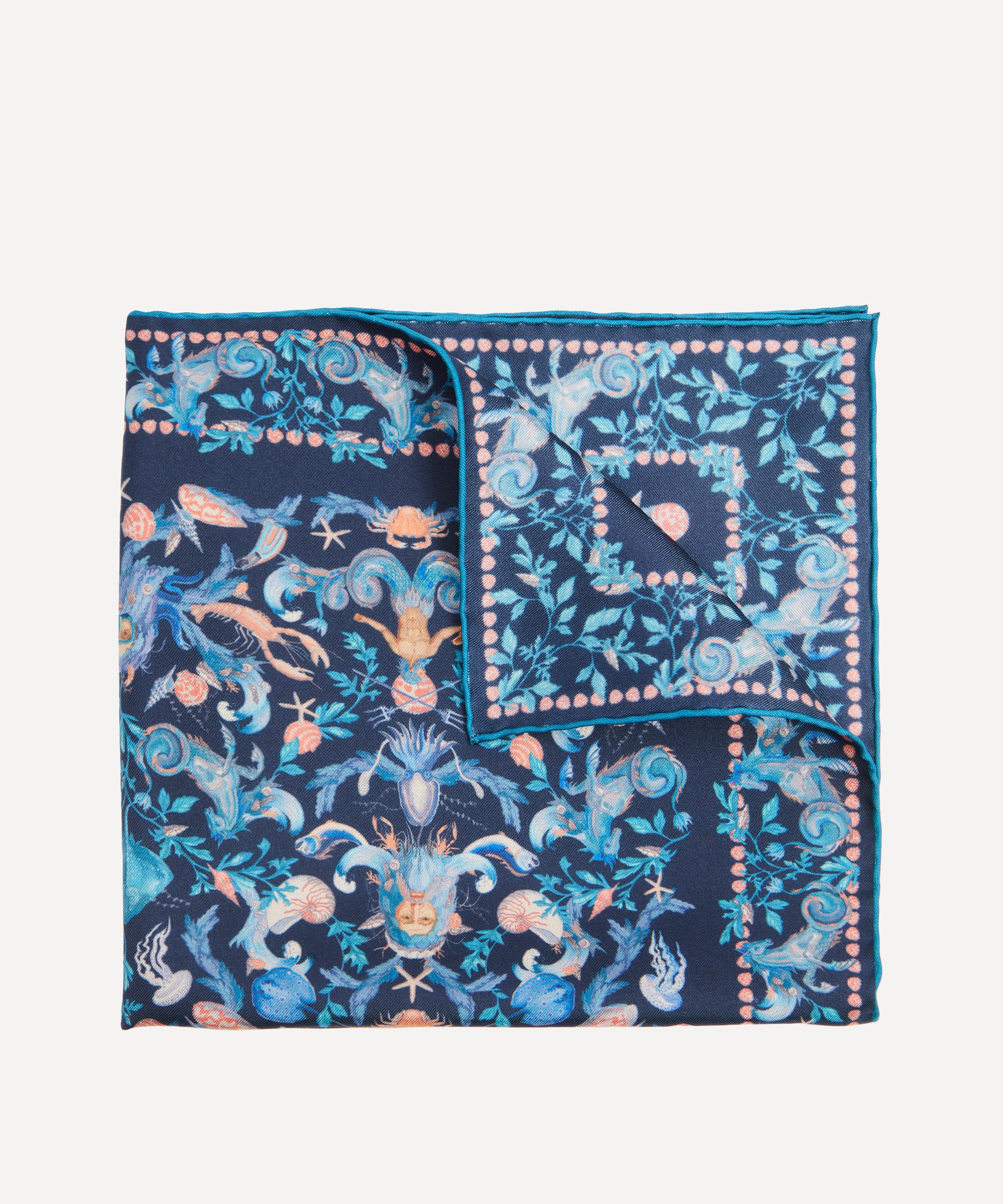 Liberty - Neptune's Kingdom Silk Pocket Square