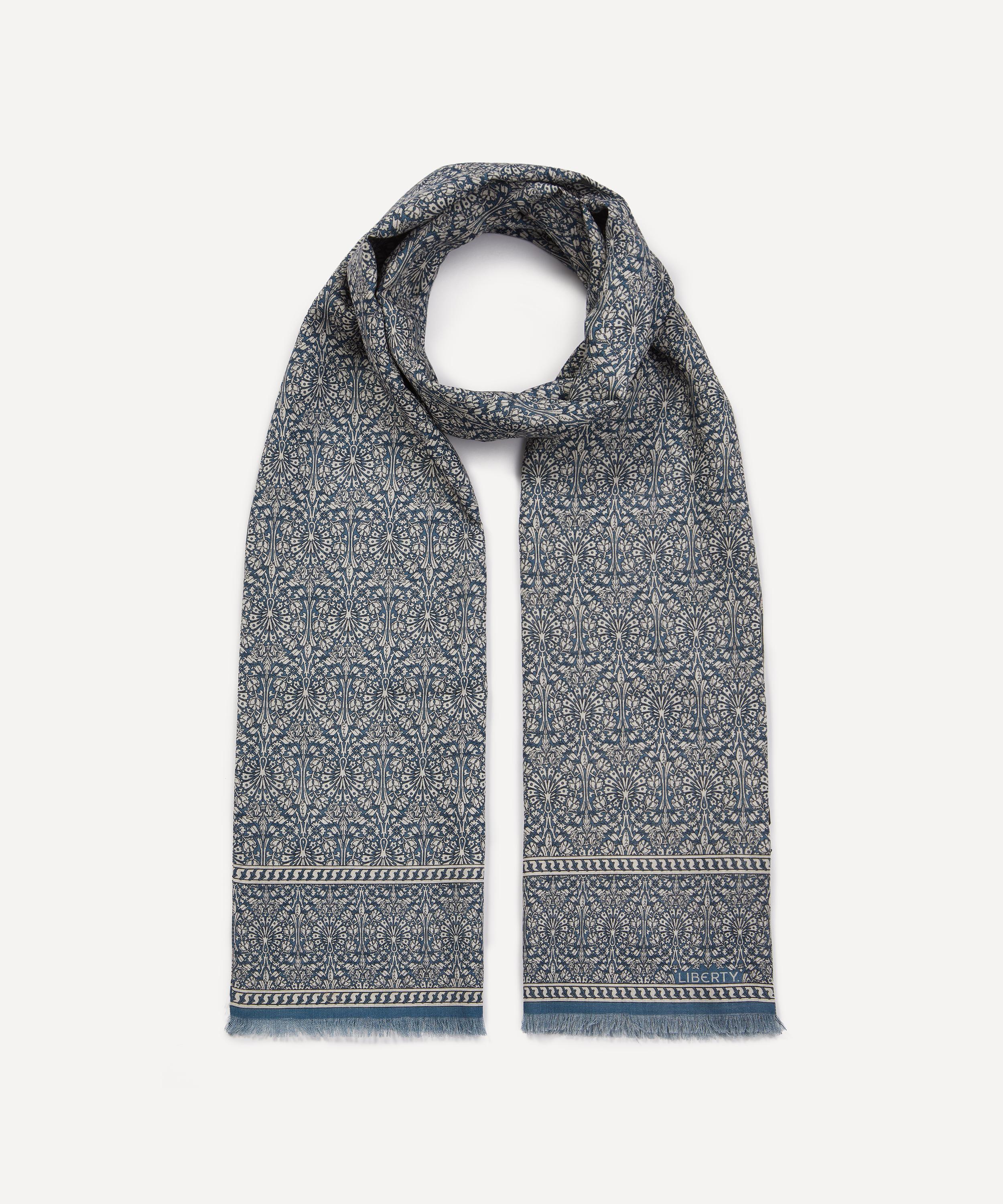 Liberty - Peacock House Wool-Silk Scarf image number 1