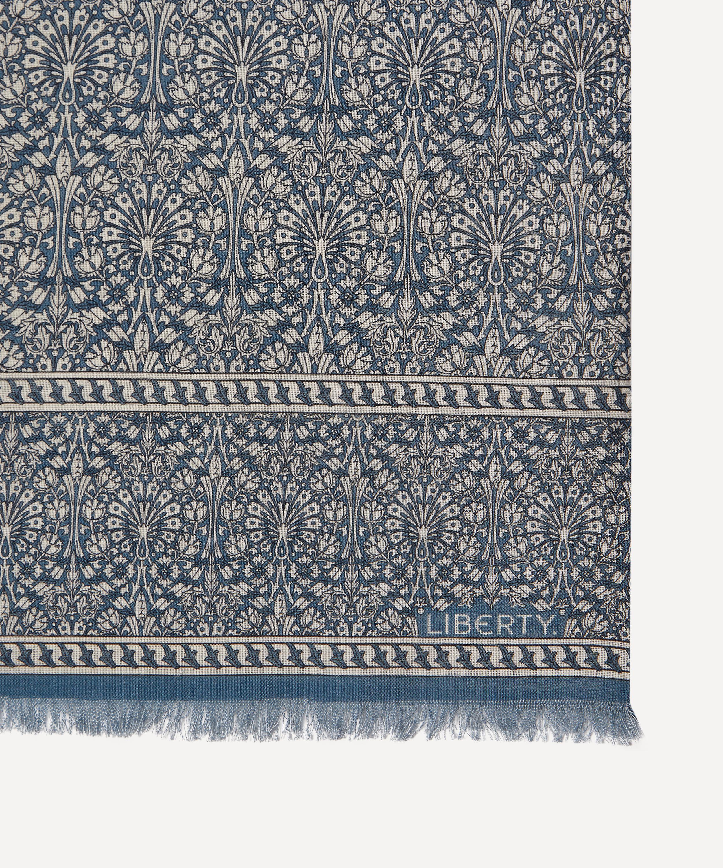 Liberty - Peacock House Wool-Silk Scarf image number 2