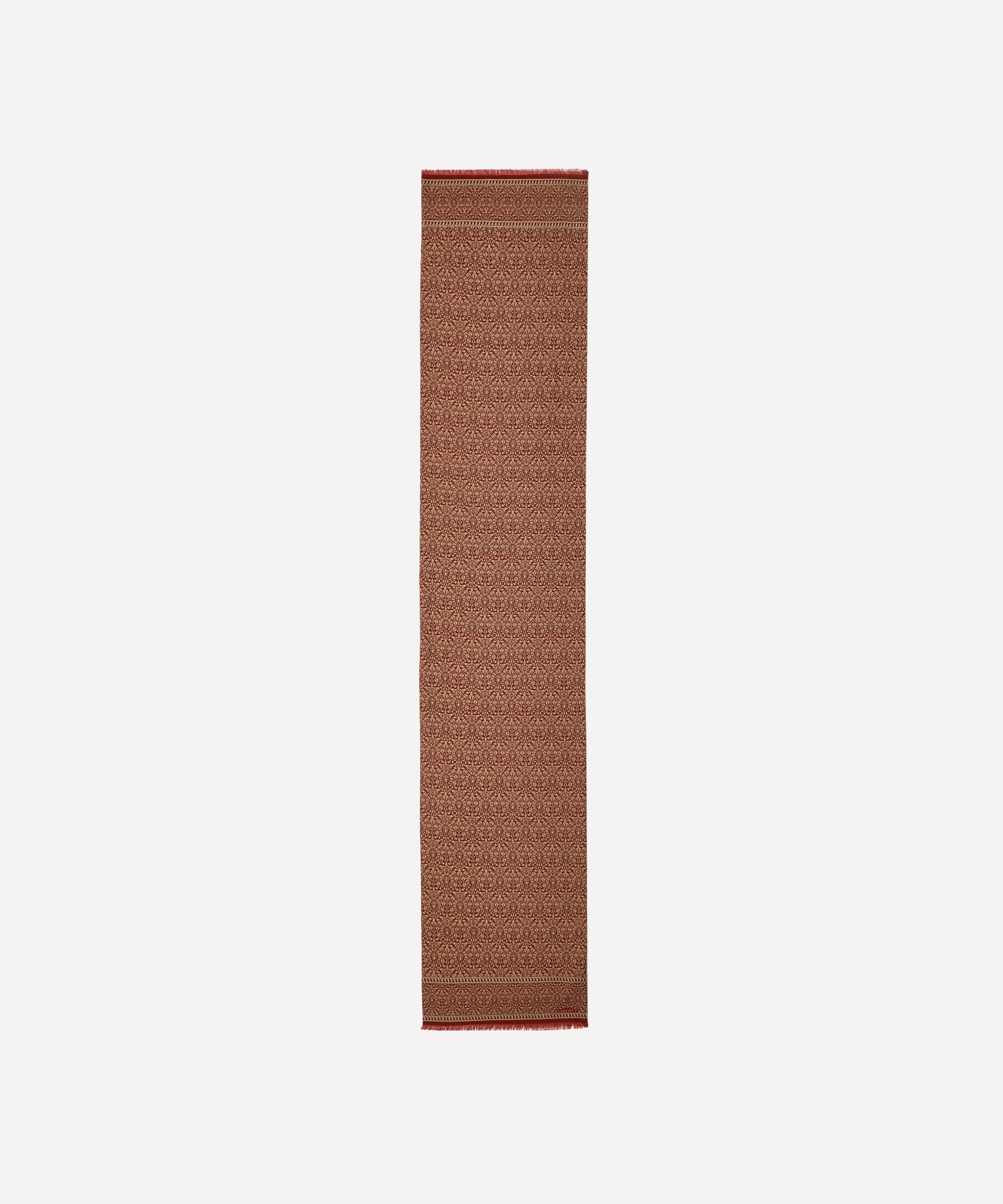 Peacock House Wool-Silk Scarf