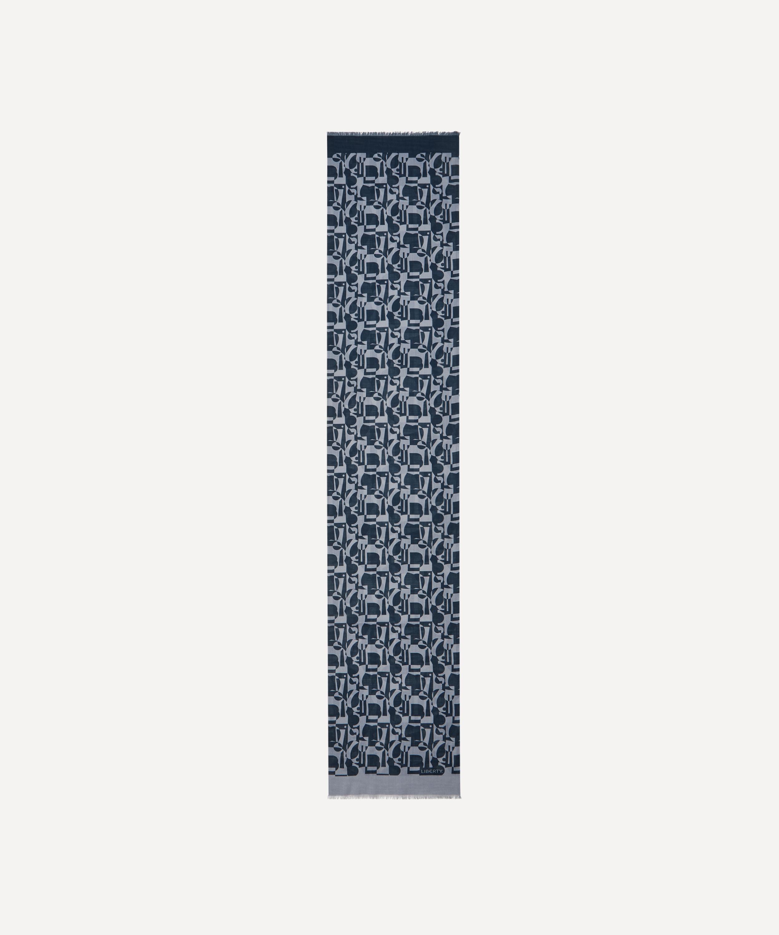Liberty - Abstract Wool-Silk Scarf image number 0