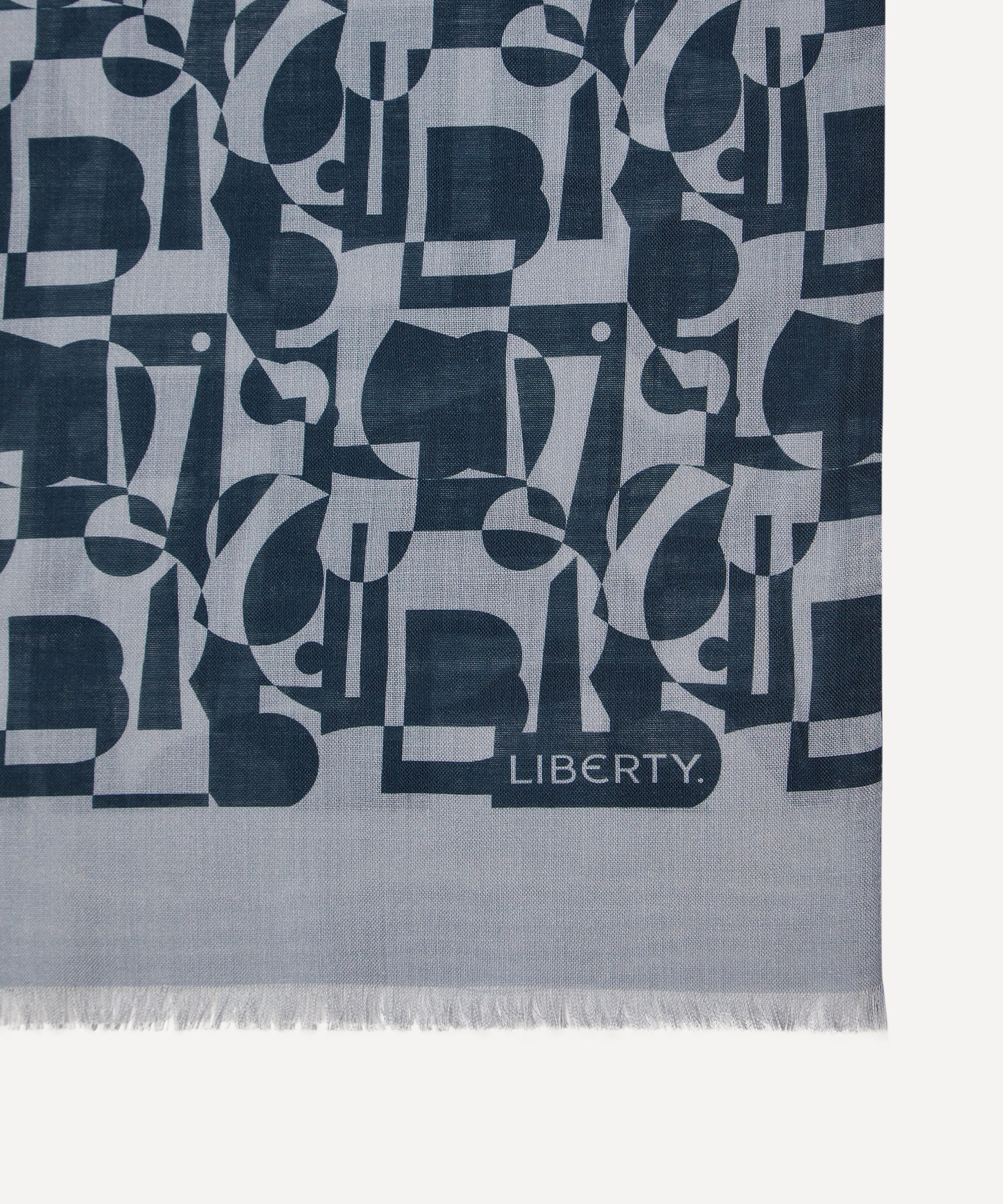 Liberty - Abstract Wool-Silk Scarf image number 2