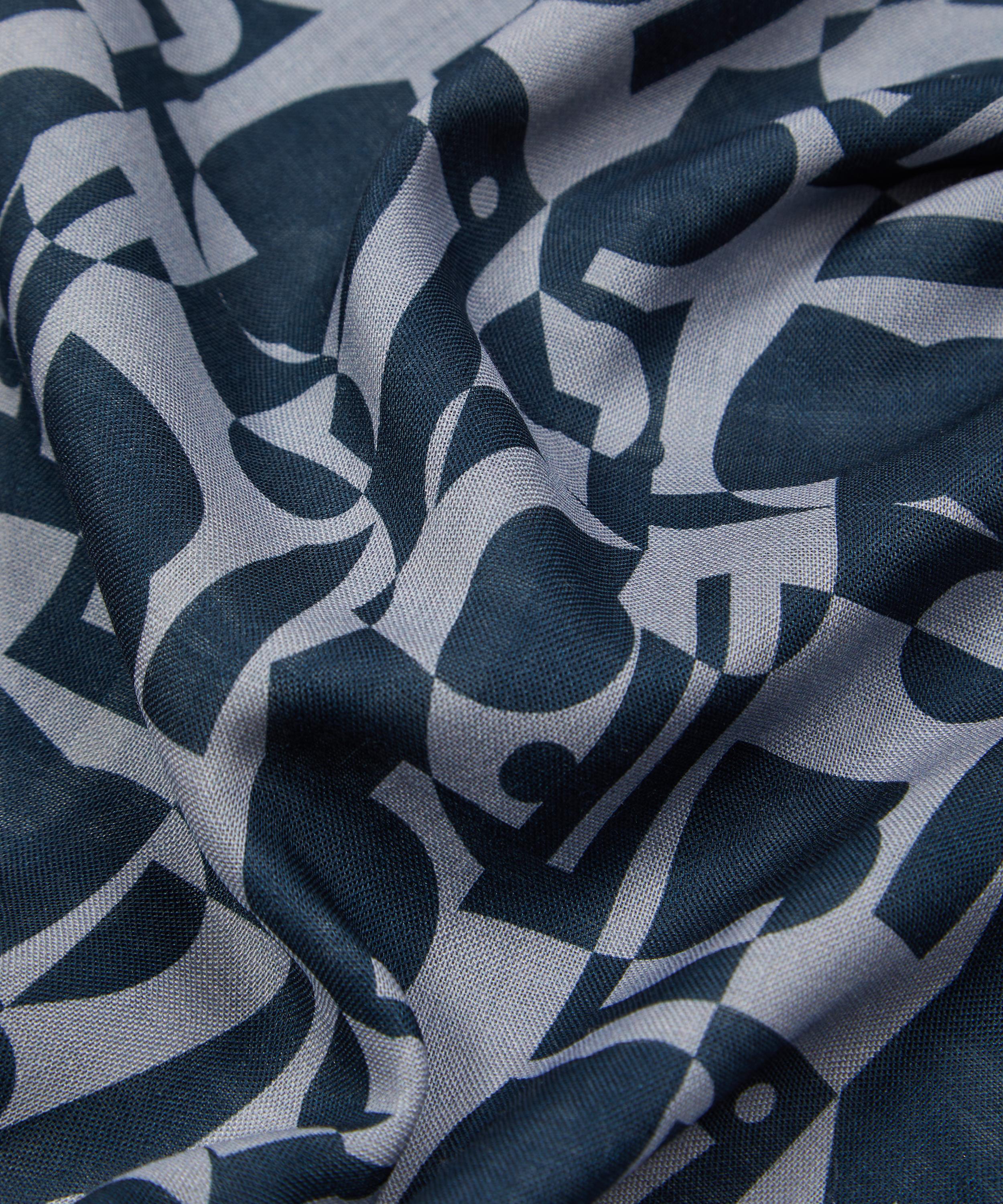 Liberty - Abstract Wool-Silk Scarf image number 3