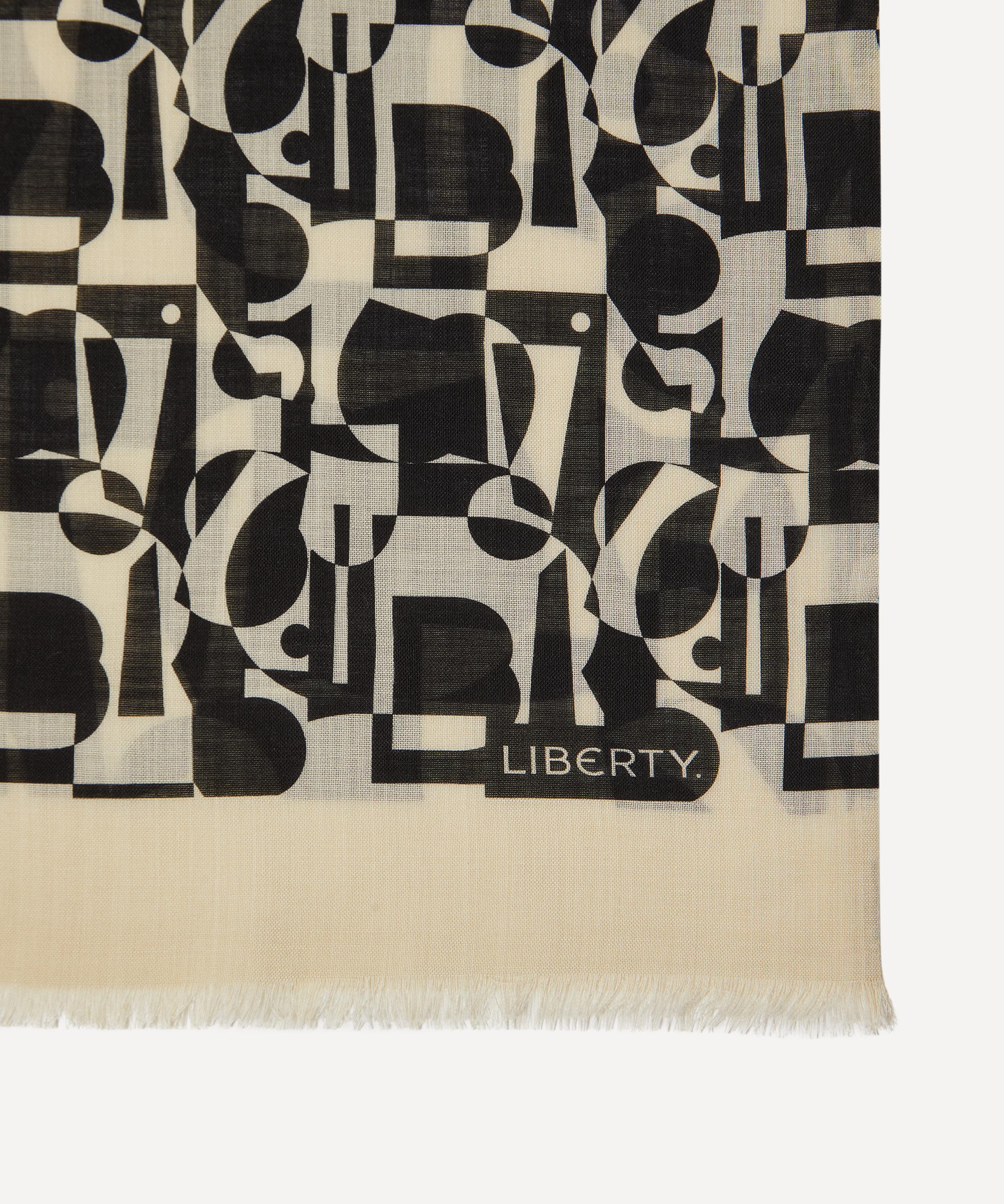 Liberty - Abstract Wool-Silk Scarf image number 2