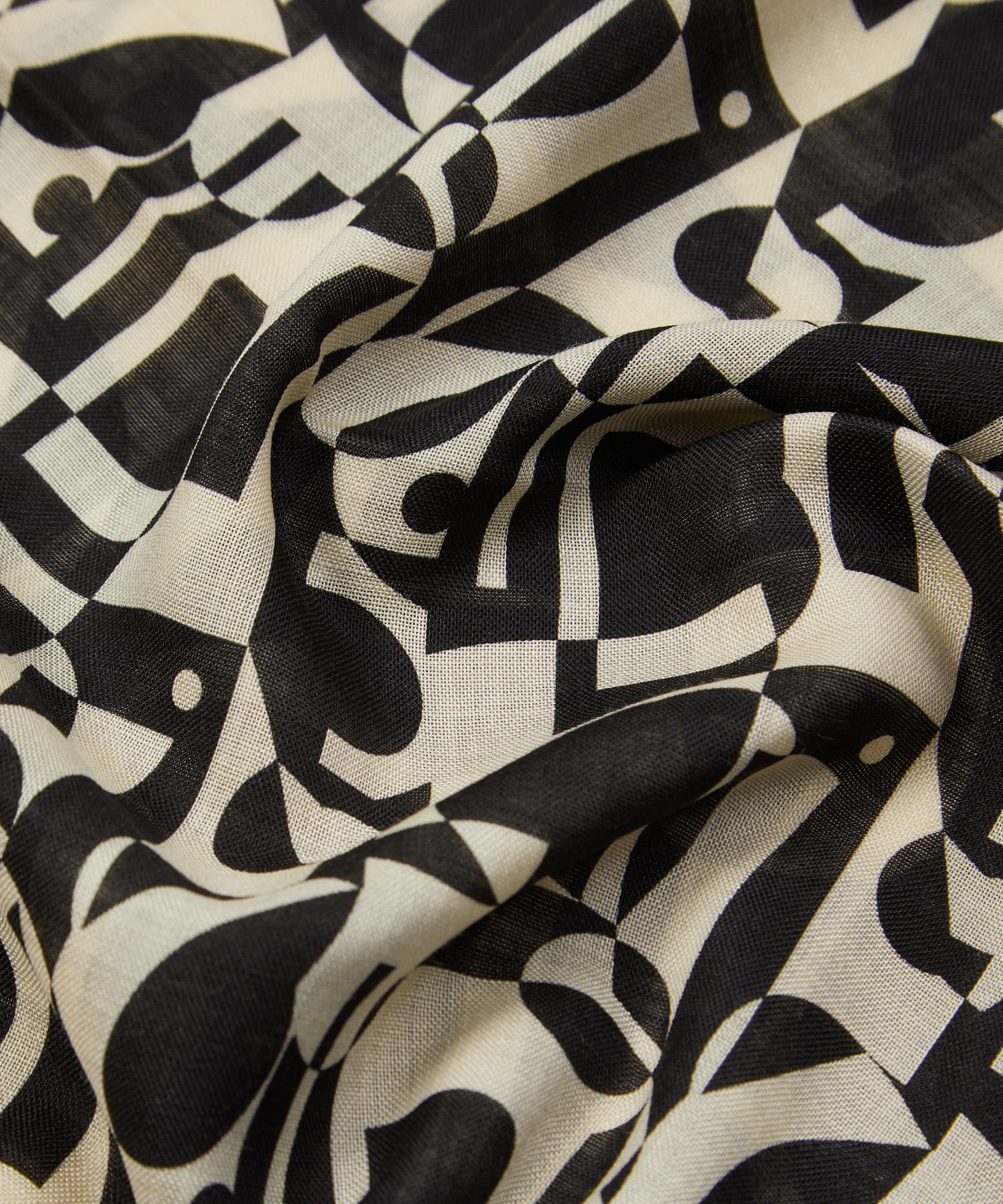 Liberty - Abstract Wool-Silk Scarf image number 3