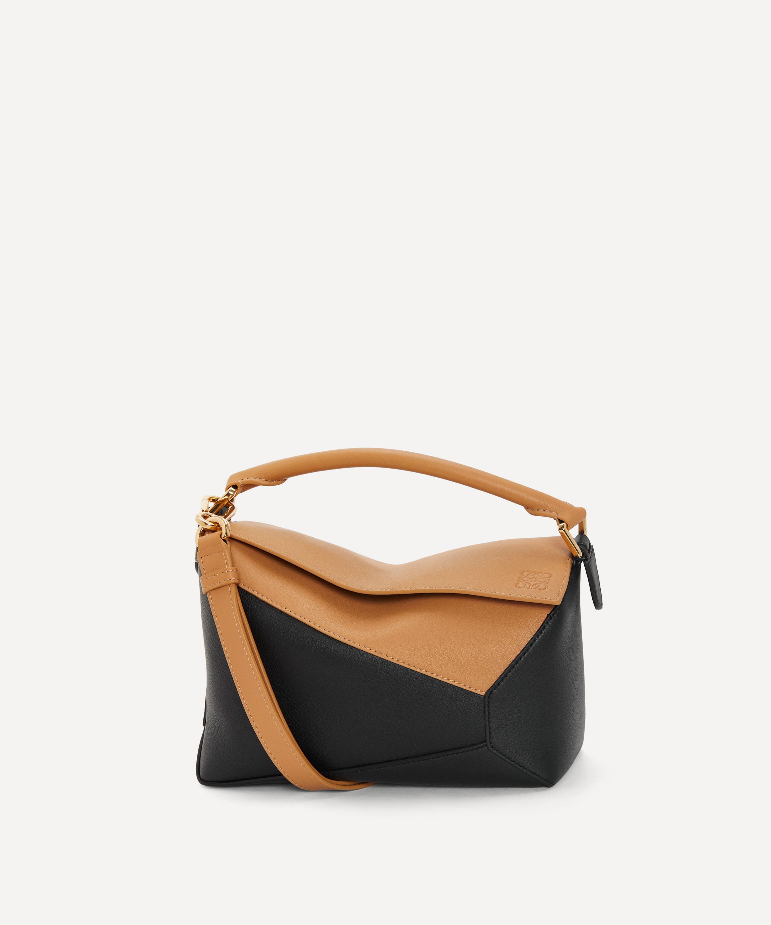 Puzzle medium leather shoulder bag