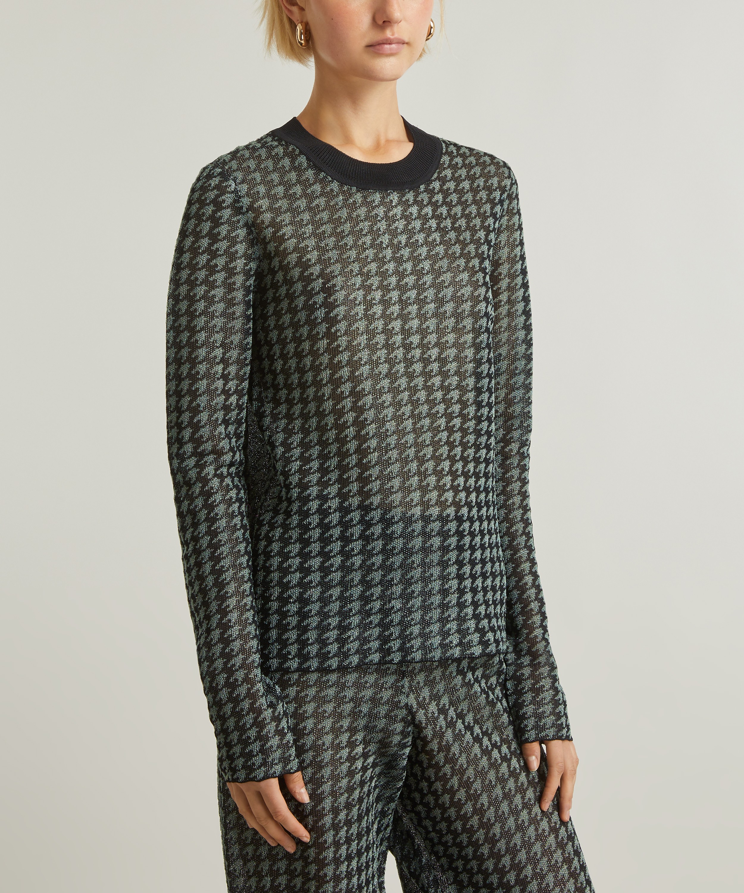 JW Anderson Sheer Jacquard Long Sleeve Top | Liberty