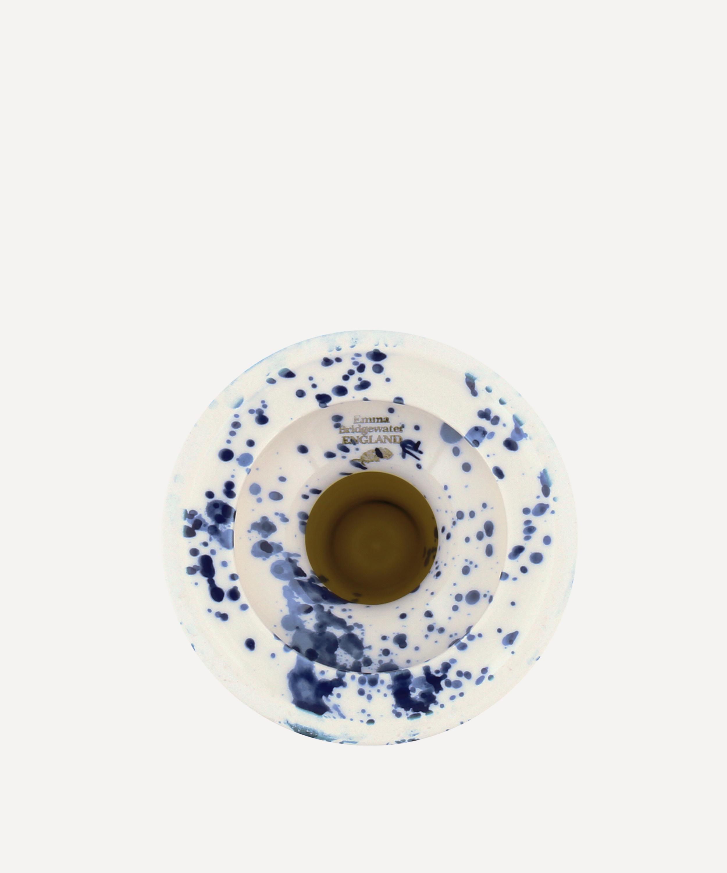 Emma Bridgewater - Blue Splatter Small Candlestick image number 4