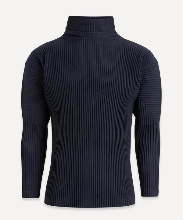 Homme Plisse Issey Miyake - Pleated Mock-Neck Top image number null