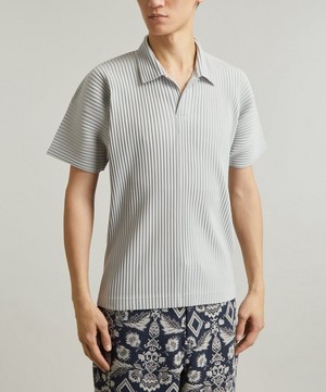 Homme Plisse Issey Miyake - Pleated Polo Shirt image number 2