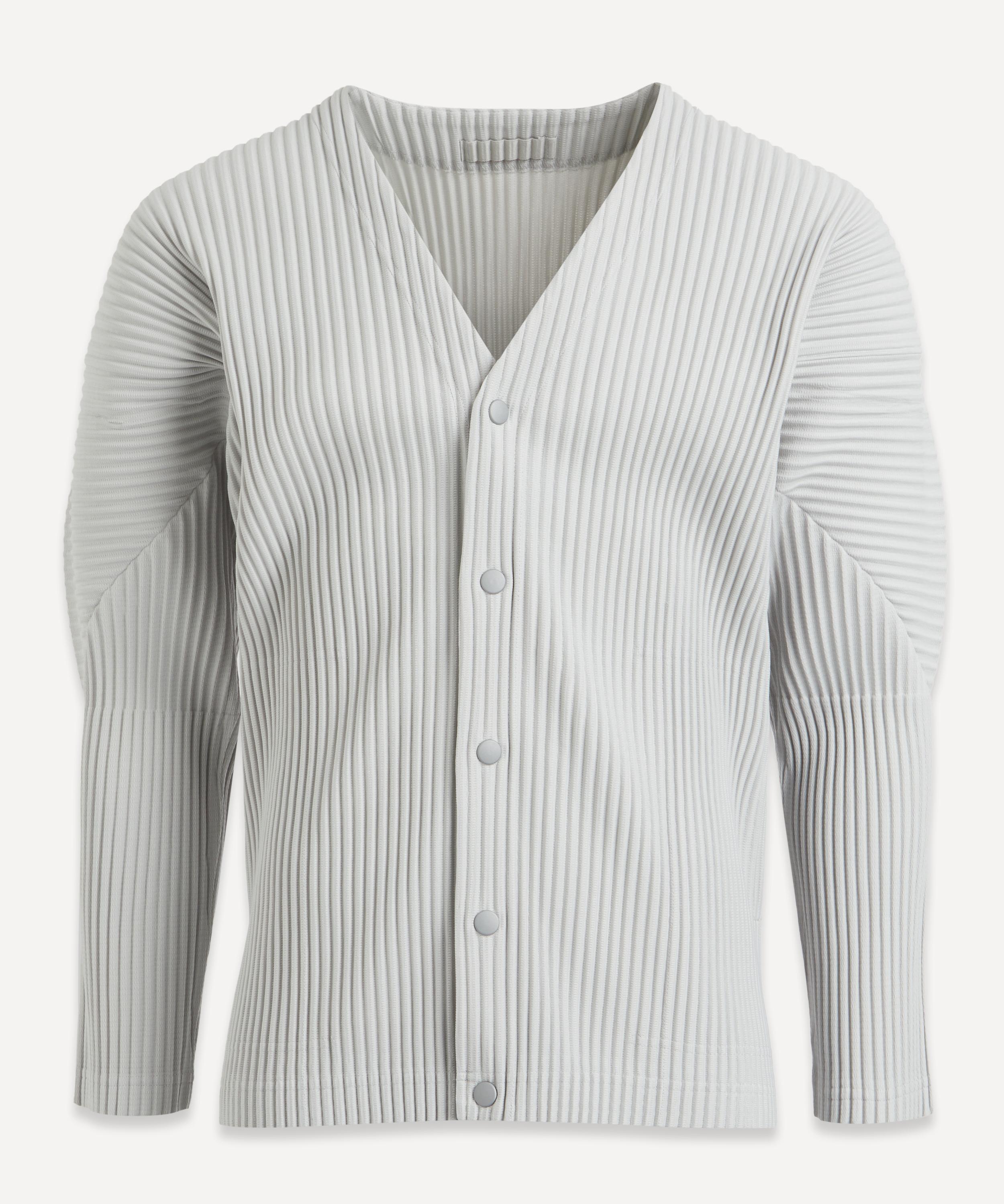 Homme Plisse Issey Miyake - Pleated V-Neck Cardigan image number 0