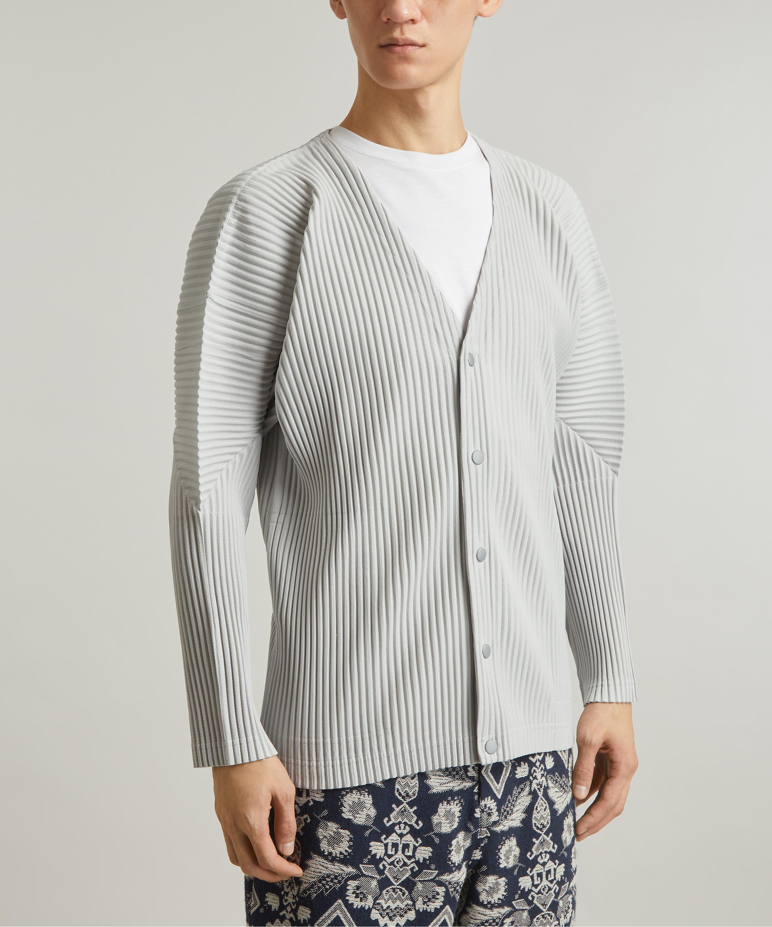 Homme Plisse Issey Miyake - Pleated V-Neck Cardigan image number 2