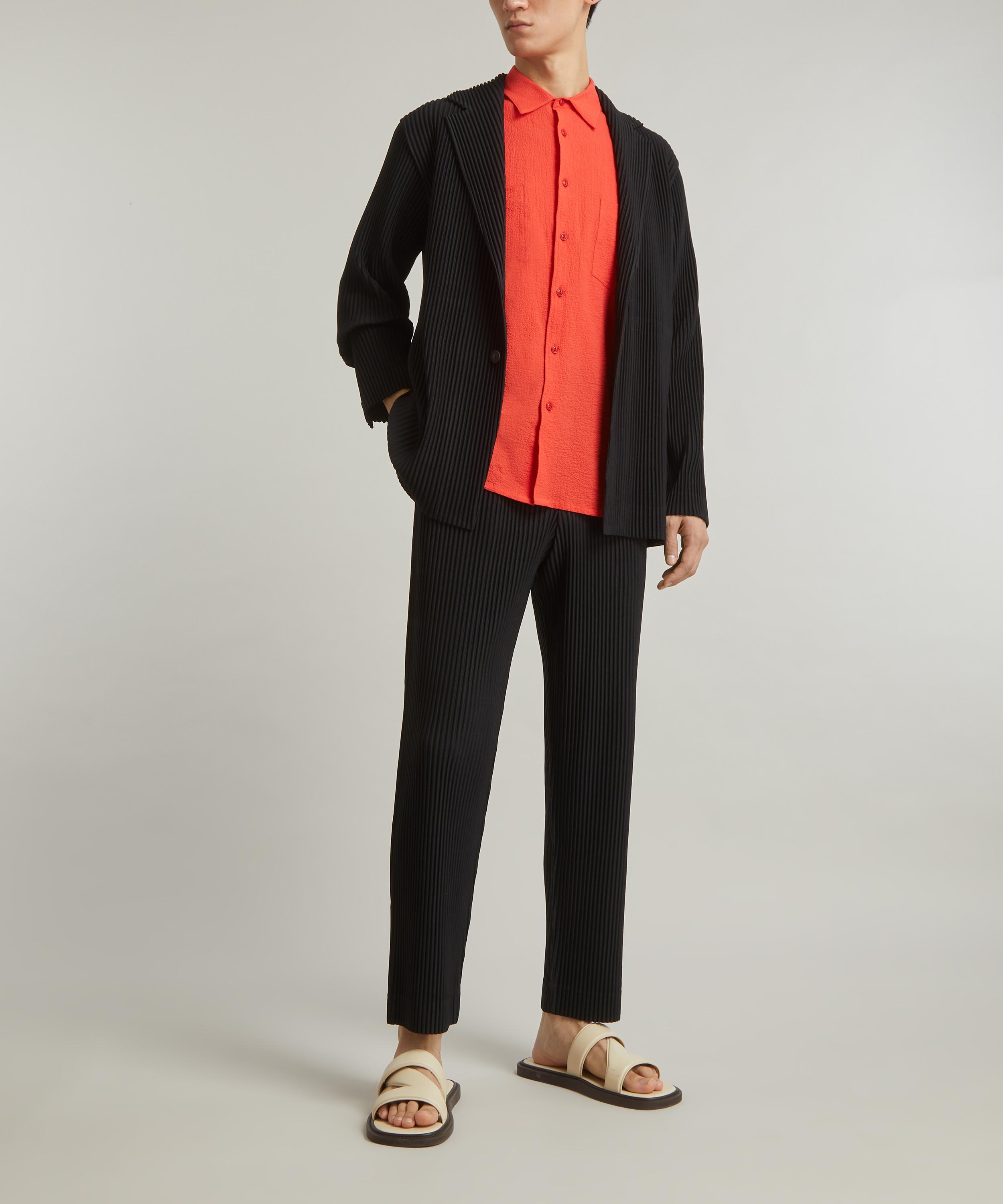 Homme Plisse Issey Miyake Pleated Straight Leg Trousers | Liberty