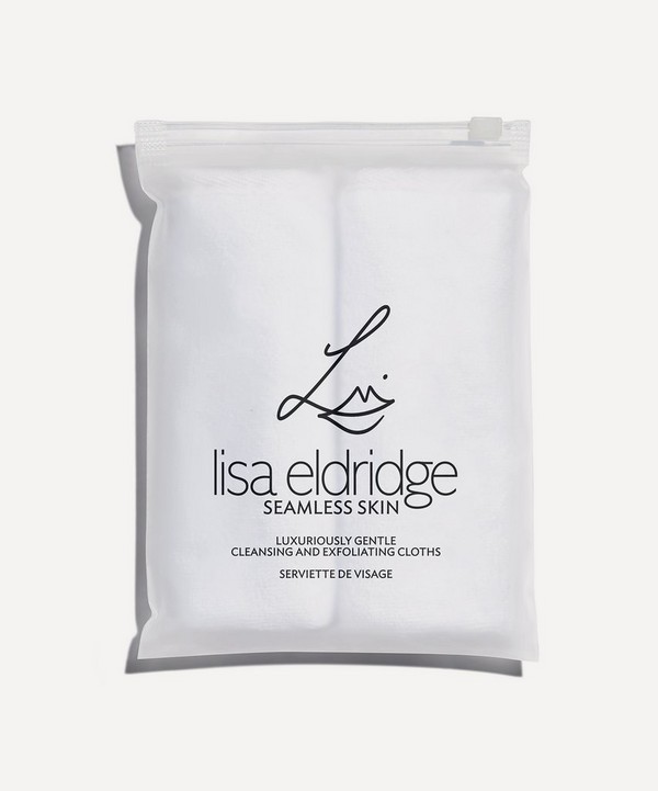 Lisa Eldridge Beauty - Luxuriously Gentle Cleansing and Exfoliating Cloths Set of 2 image number null