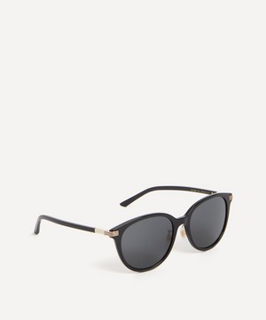 Gucci - Round Black Acetate Sunglasses image number 2