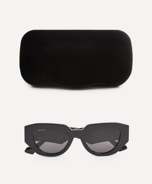 Gucci - Geometric Cat-Eye Sunglasses image number 3