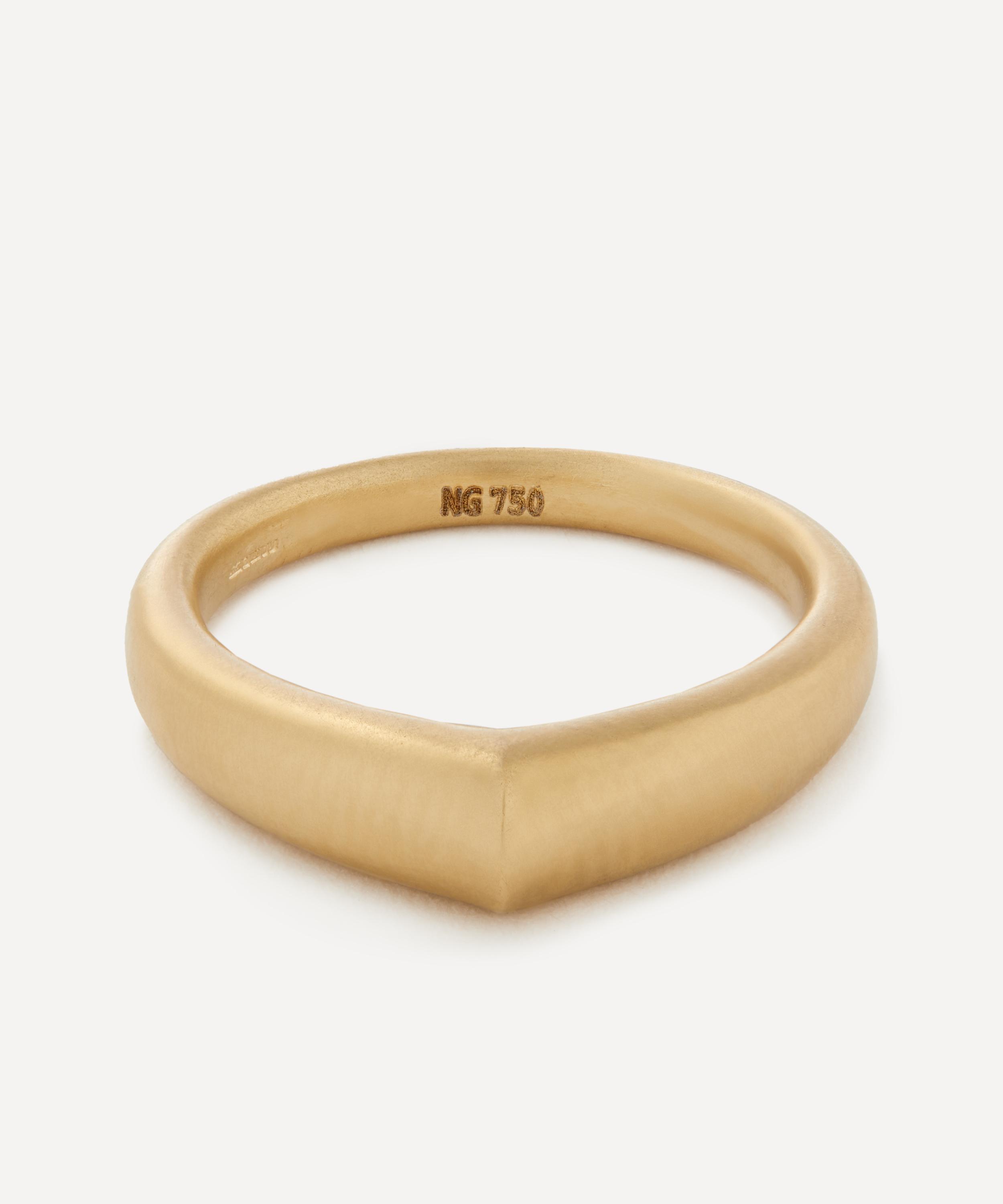 Nada Ghazal - 18ct Gold The Arch Pure Ring image number 