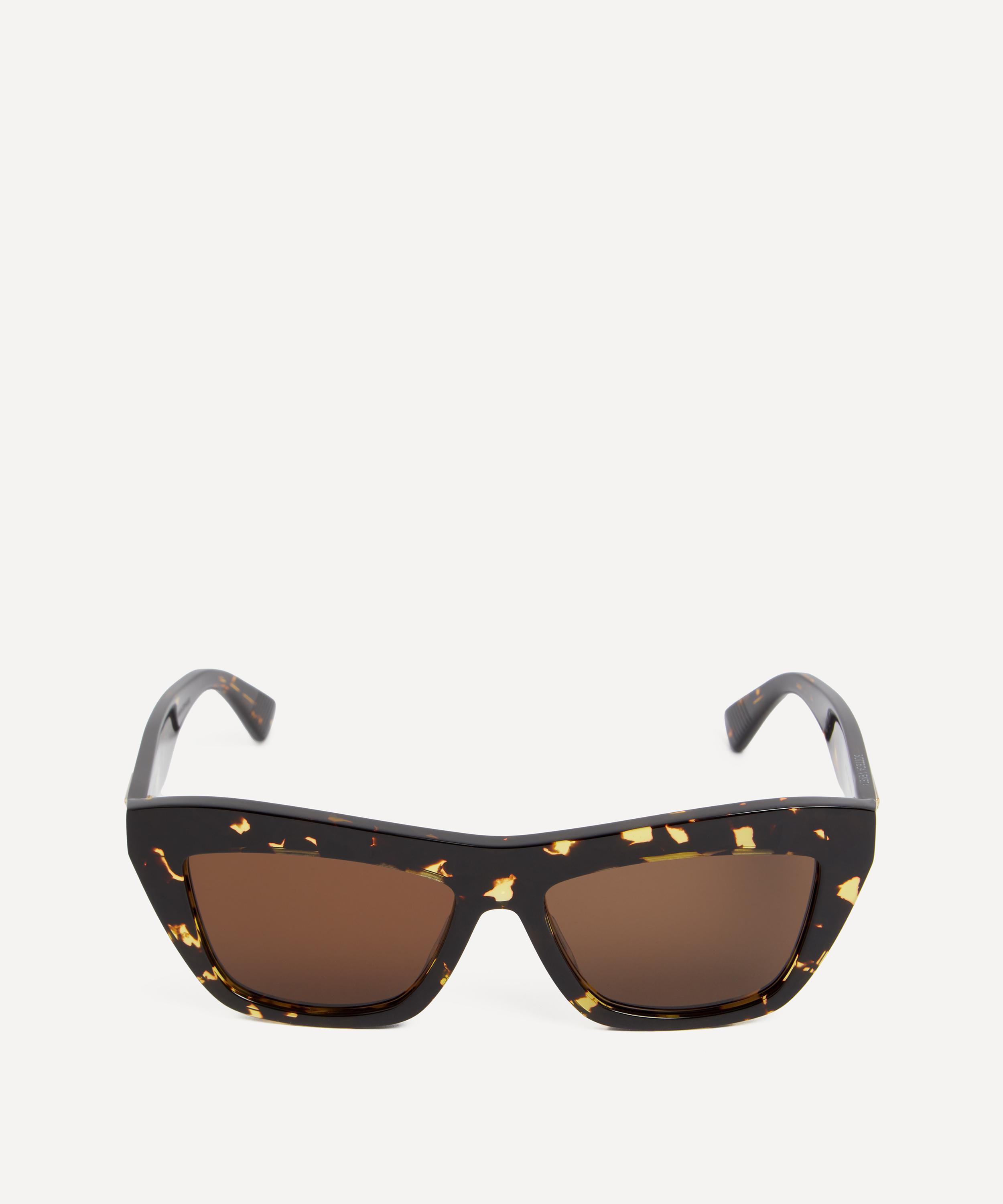 Bottega Veneta - Havana Cat Eye Sunglasses image number 0