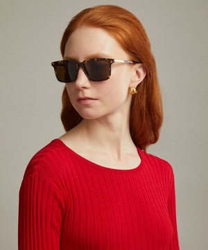 Bottega Veneta - Acetate Rectangular Sunglasses image number 1