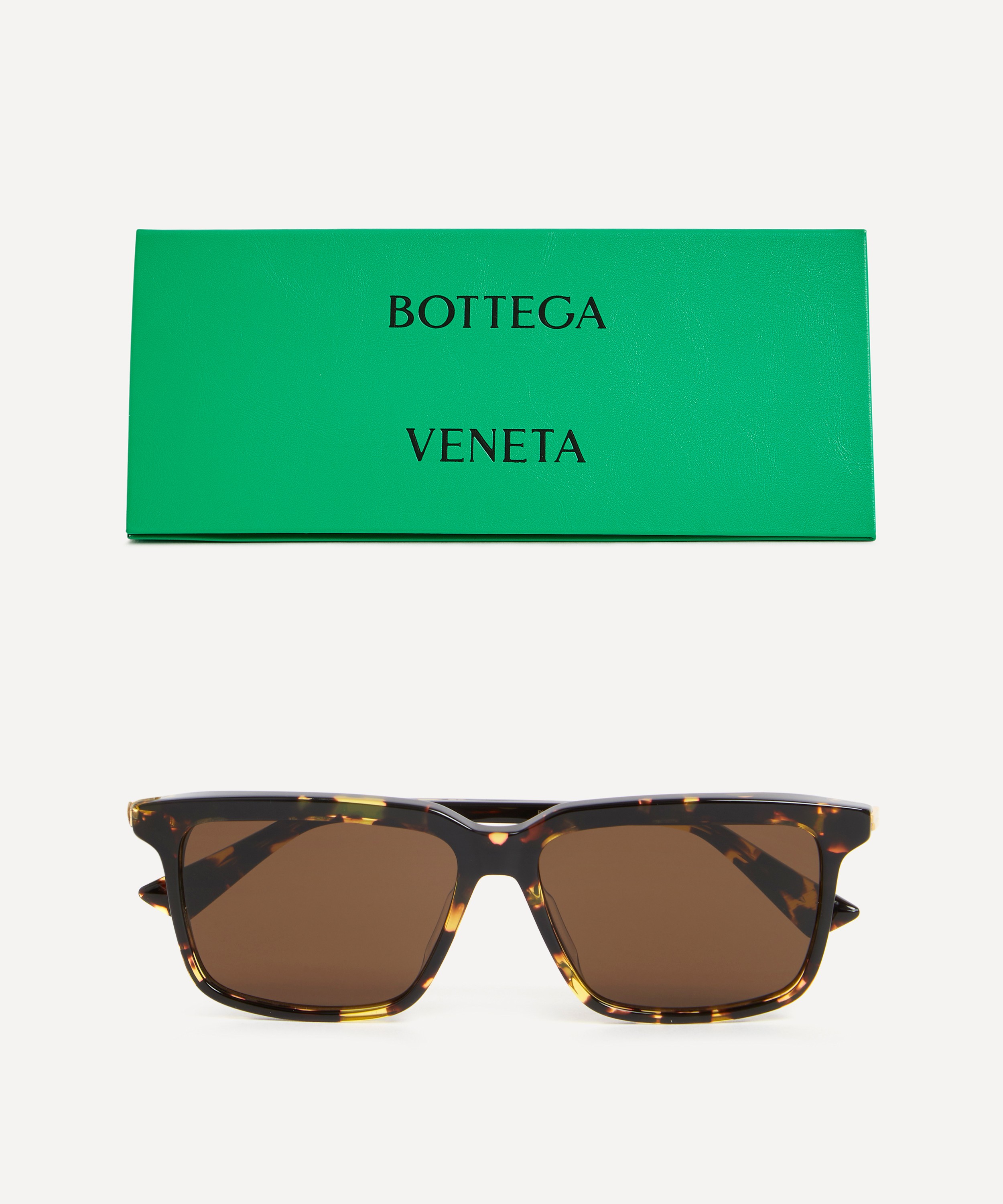 Bottega Veneta - Acetate Rectangular Sunglasses image number 4