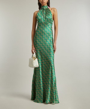 Saloni - Michelle Silk Dress image number 1