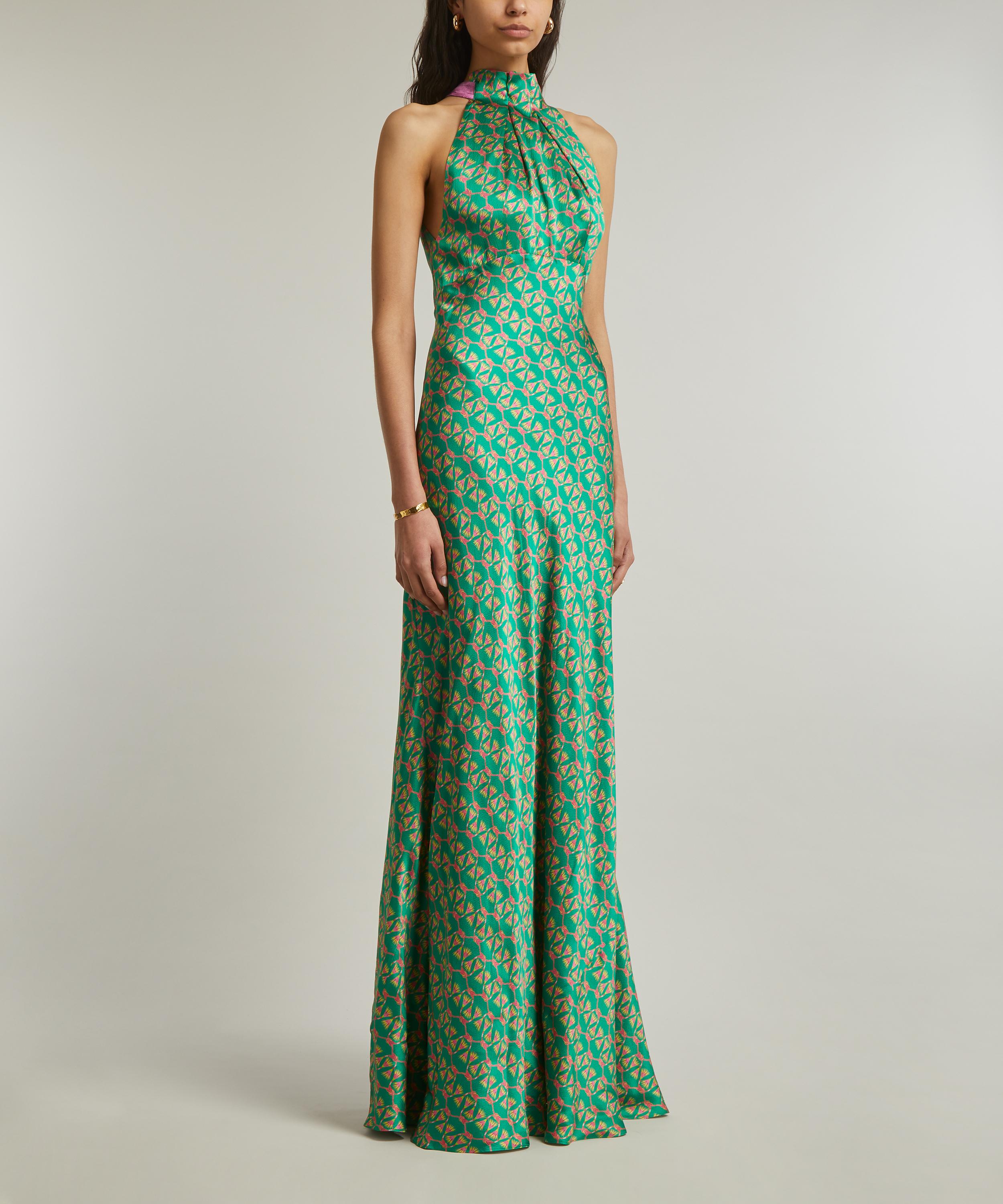 Saloni - Michelle Silk Dress image number 2
