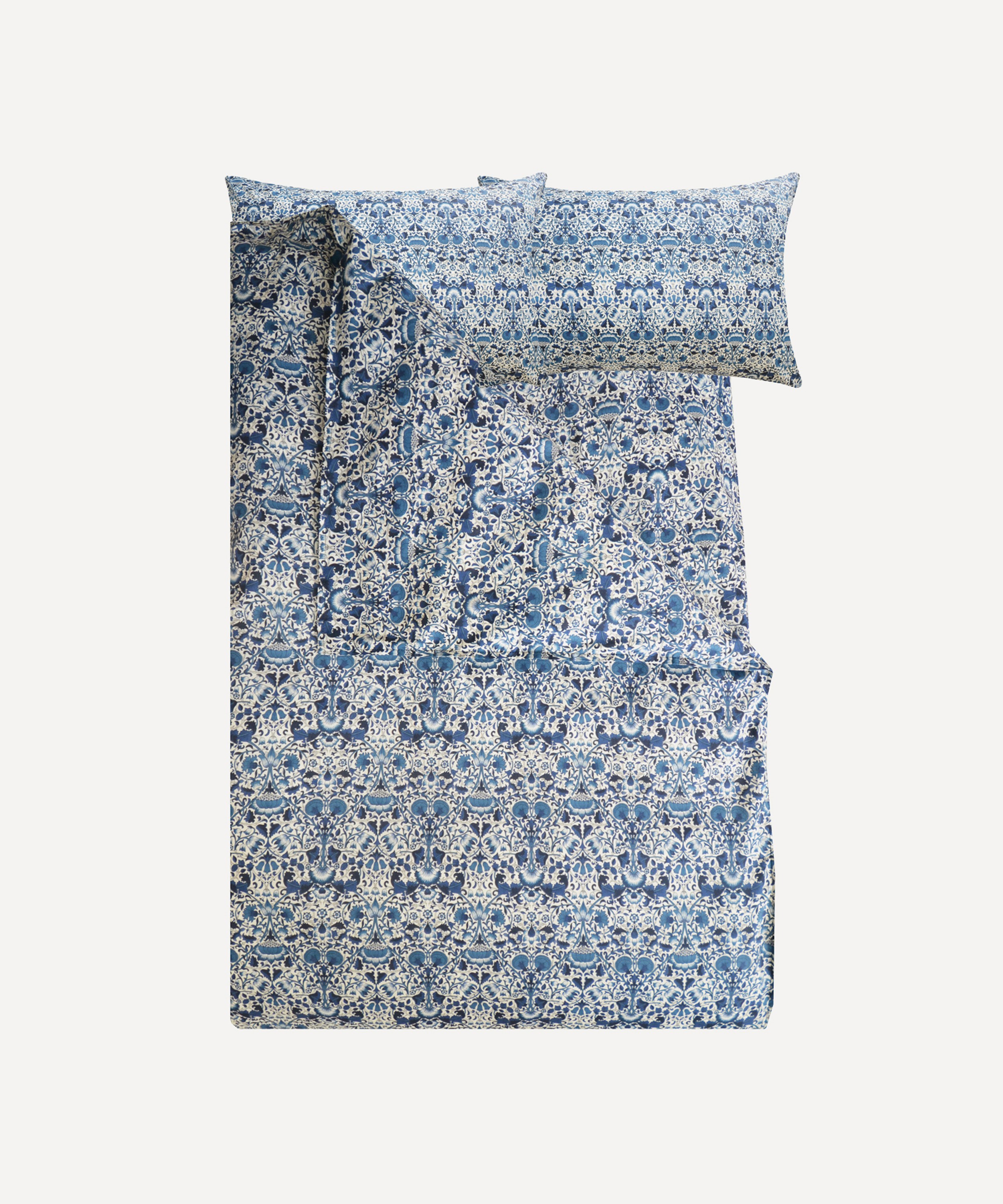 Coco & Wolf - Lodden Navy Double Duvet Cover Set image number 0