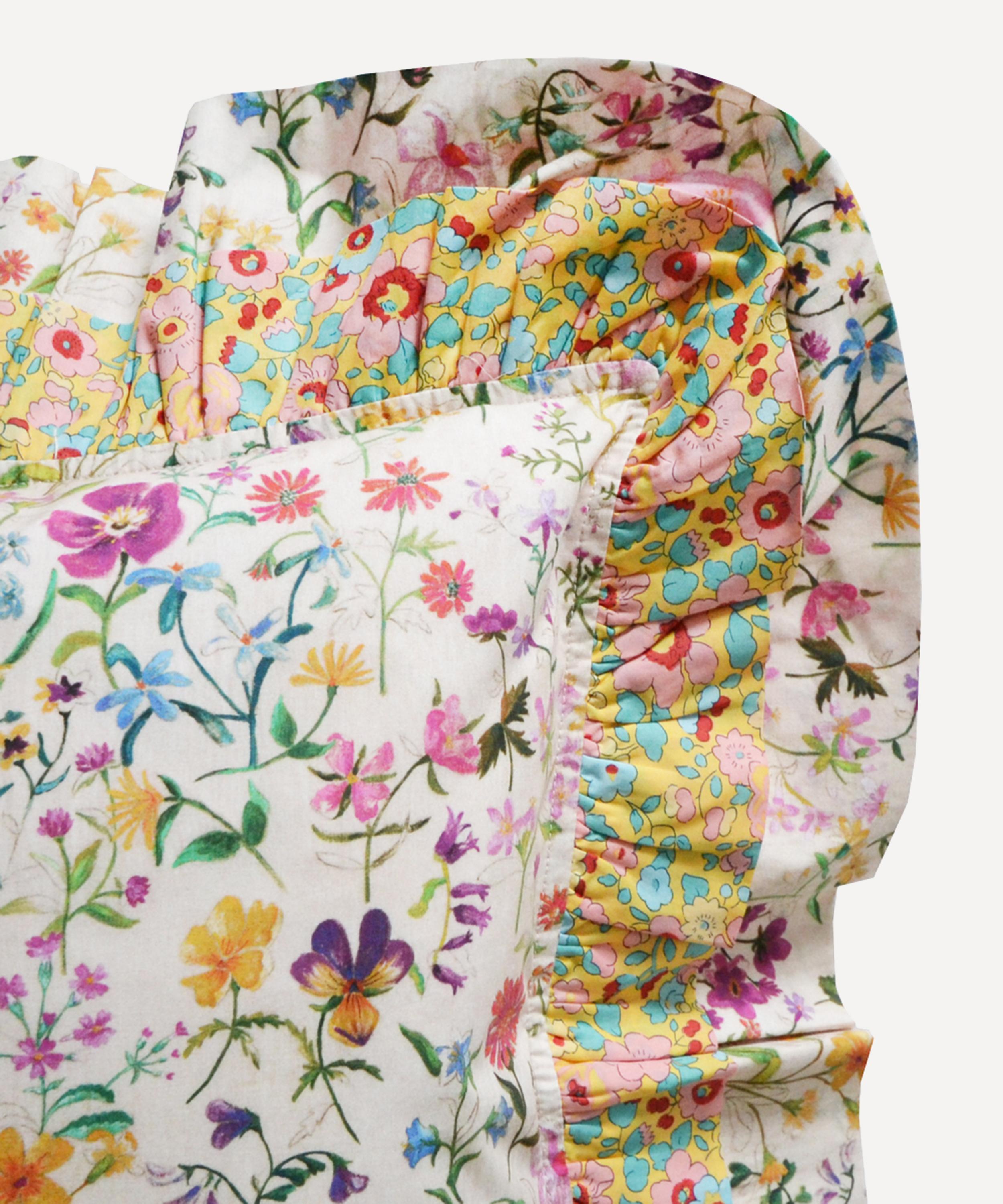 Coco & Wolf - Double Ruffle Linen Garden Square Cushion image number 2