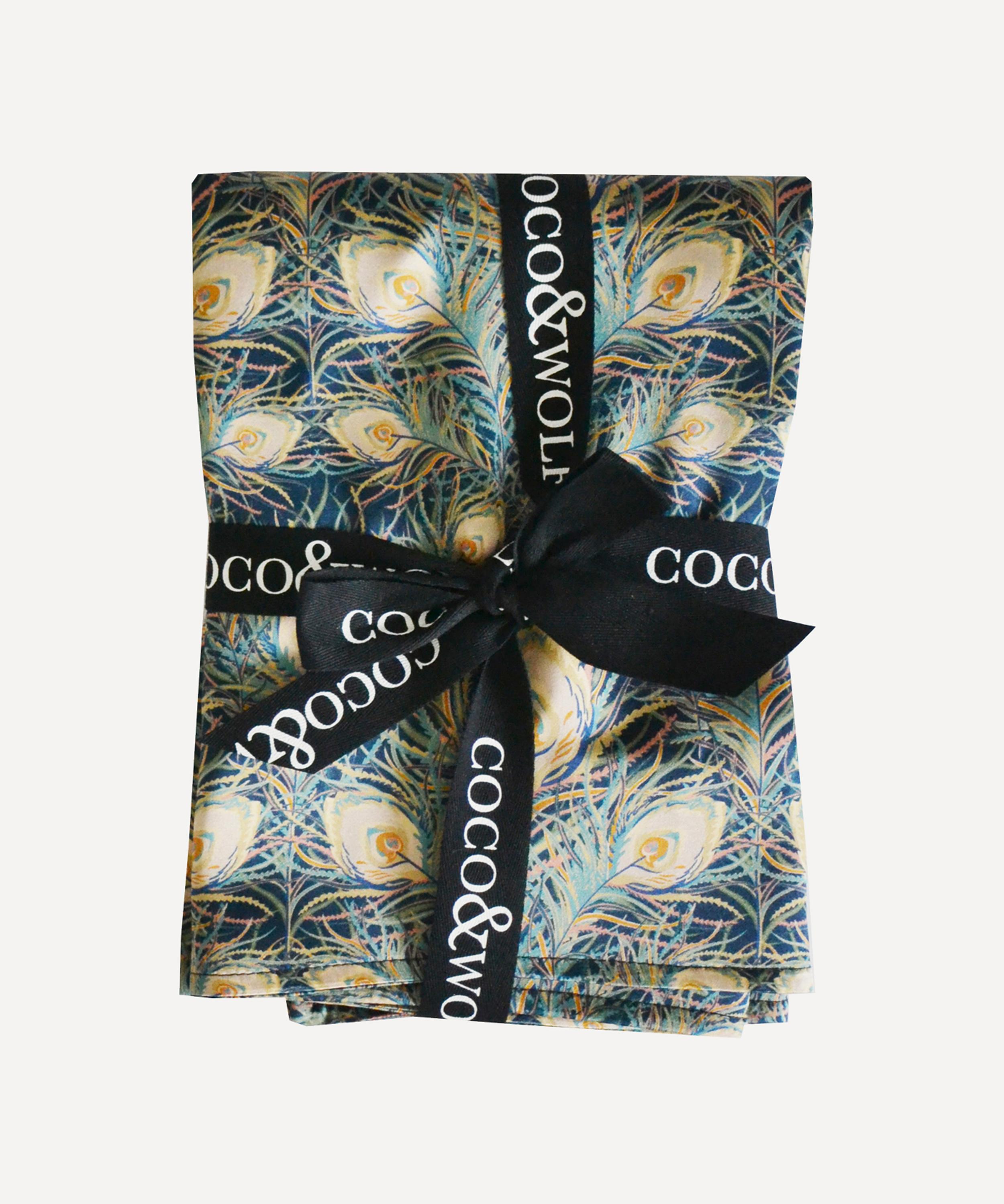 Coco & Wolf - Juno Feather Silk Pillowcases Set of Two image number 2