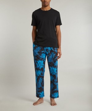 Desmond & Dempsey - Tapered Night Bloom Pyjama Trousers image number 1