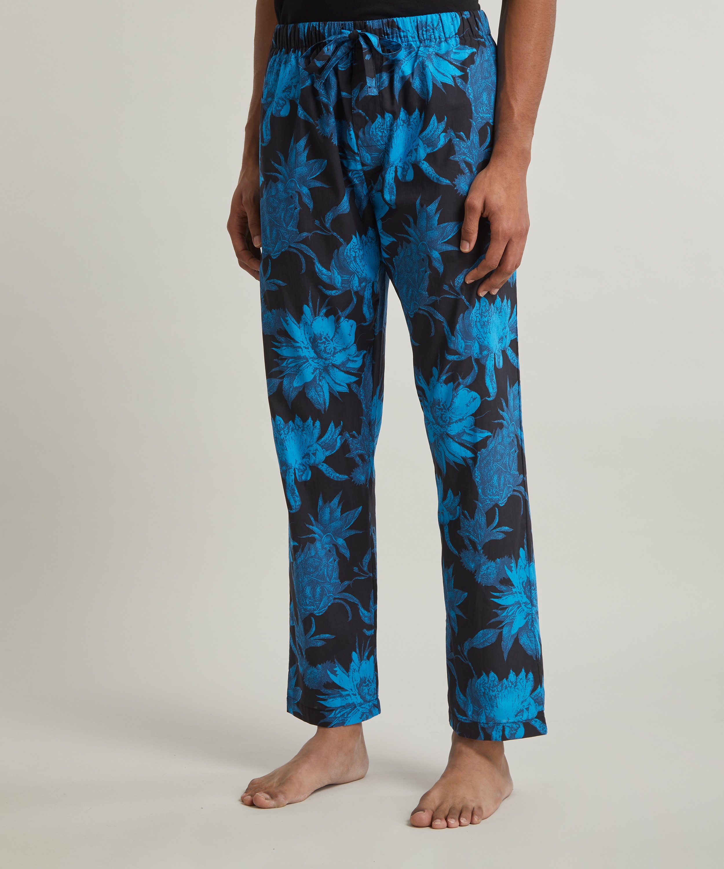 Desmond & Dempsey - Tapered Night Bloom Pyjama Trousers image number 2