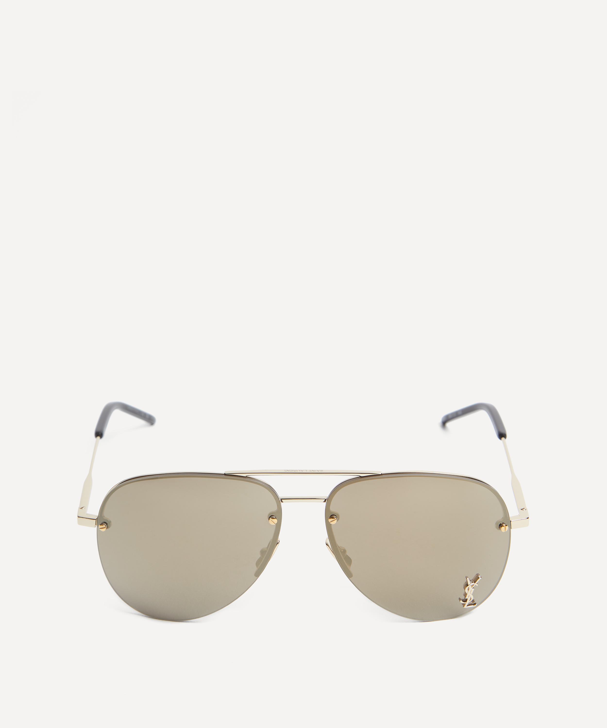 Saint Laurent - Aviator Metal Sunglasses