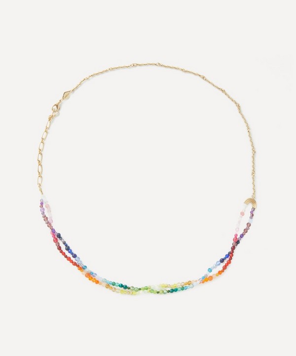ANNI LU - 18ct Gold-Plated Tropicana Double Rainbow Necklace image number null
