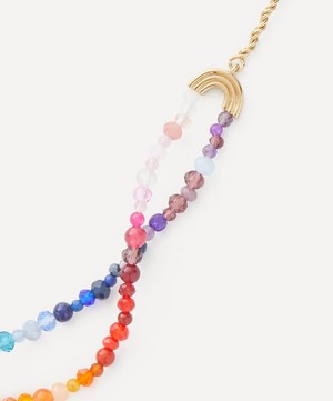 ANNI LU - 18ct Gold-Plated Tropicana Double Rainbow Necklace image number 1