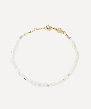 ANNI LU - 18ct Gold-Plated Tropicana White Nights Bracelet image number 0