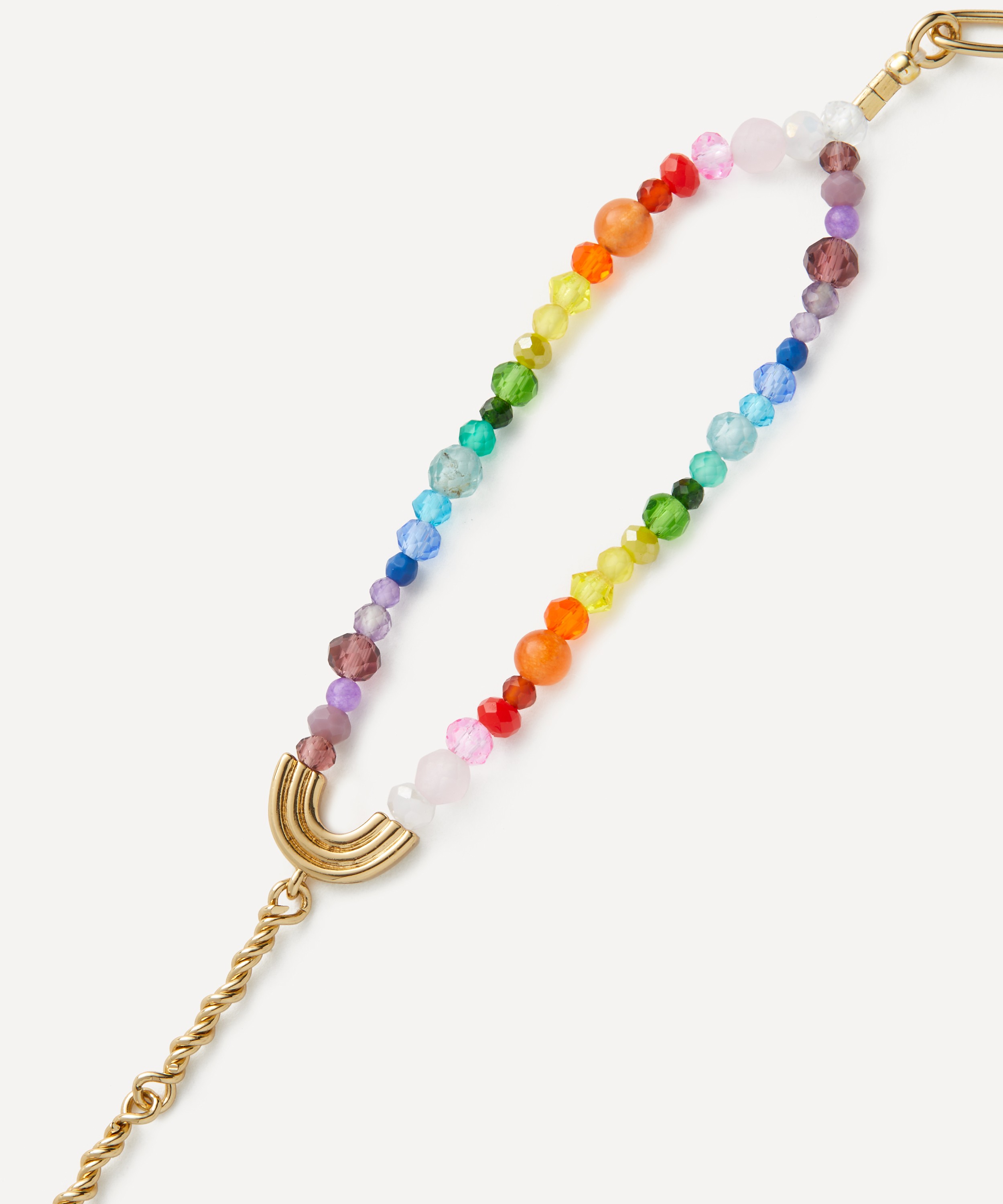 ANNI LU - 18ct Gold-Plated Tropicana Double Rainbow Bracelet image number 1