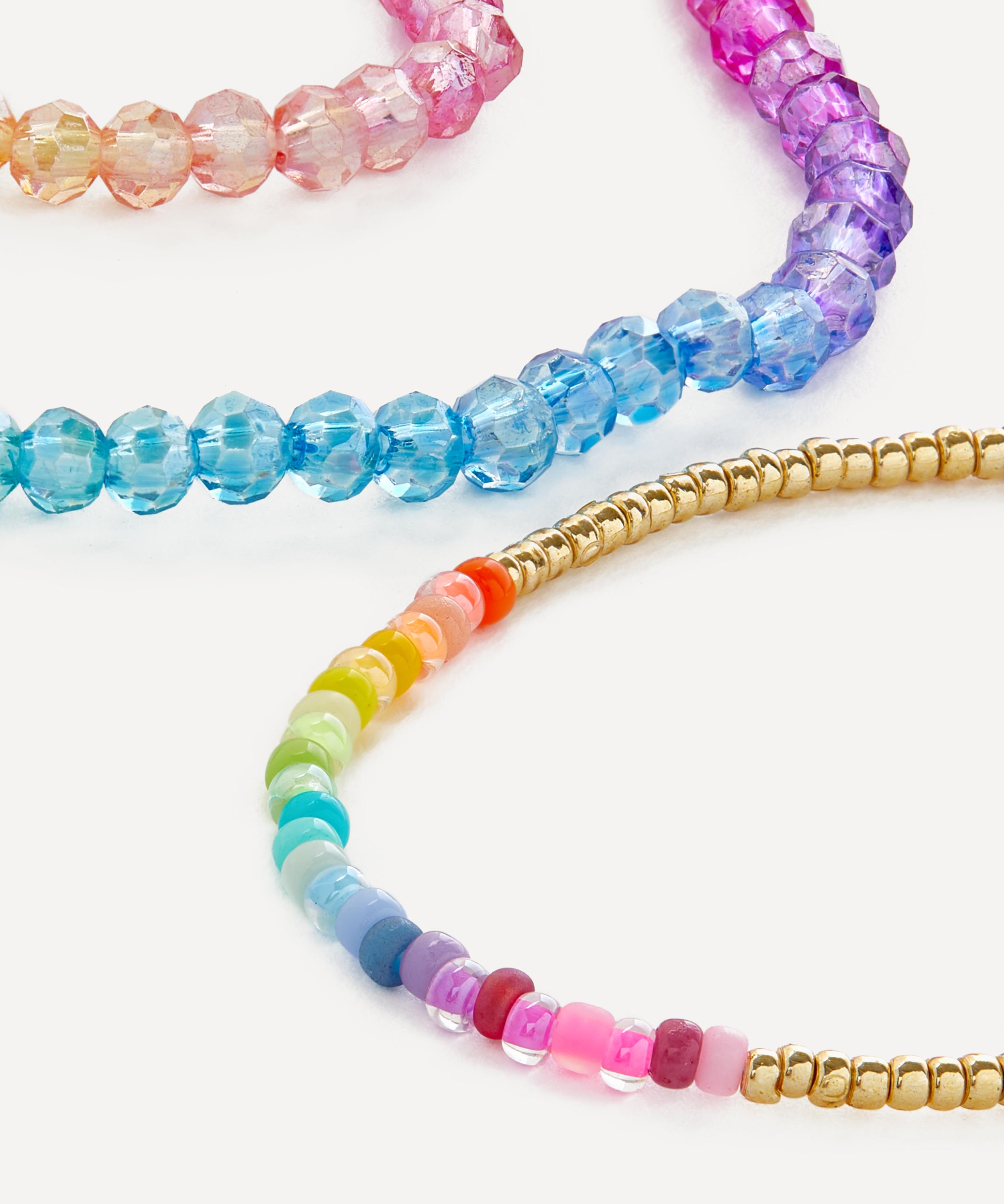 ANNI LU - 18ct Gold-Plated Seaside Shimmer and Golden Rainbow Bracelet Set of Two image number 2