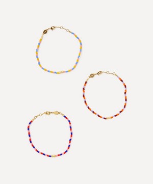 ANNI LU - 18ct Gold-Plated Paradiso Lemon Lobster and Paradiso Cherry Candy Bracelet Set of Two image number 0