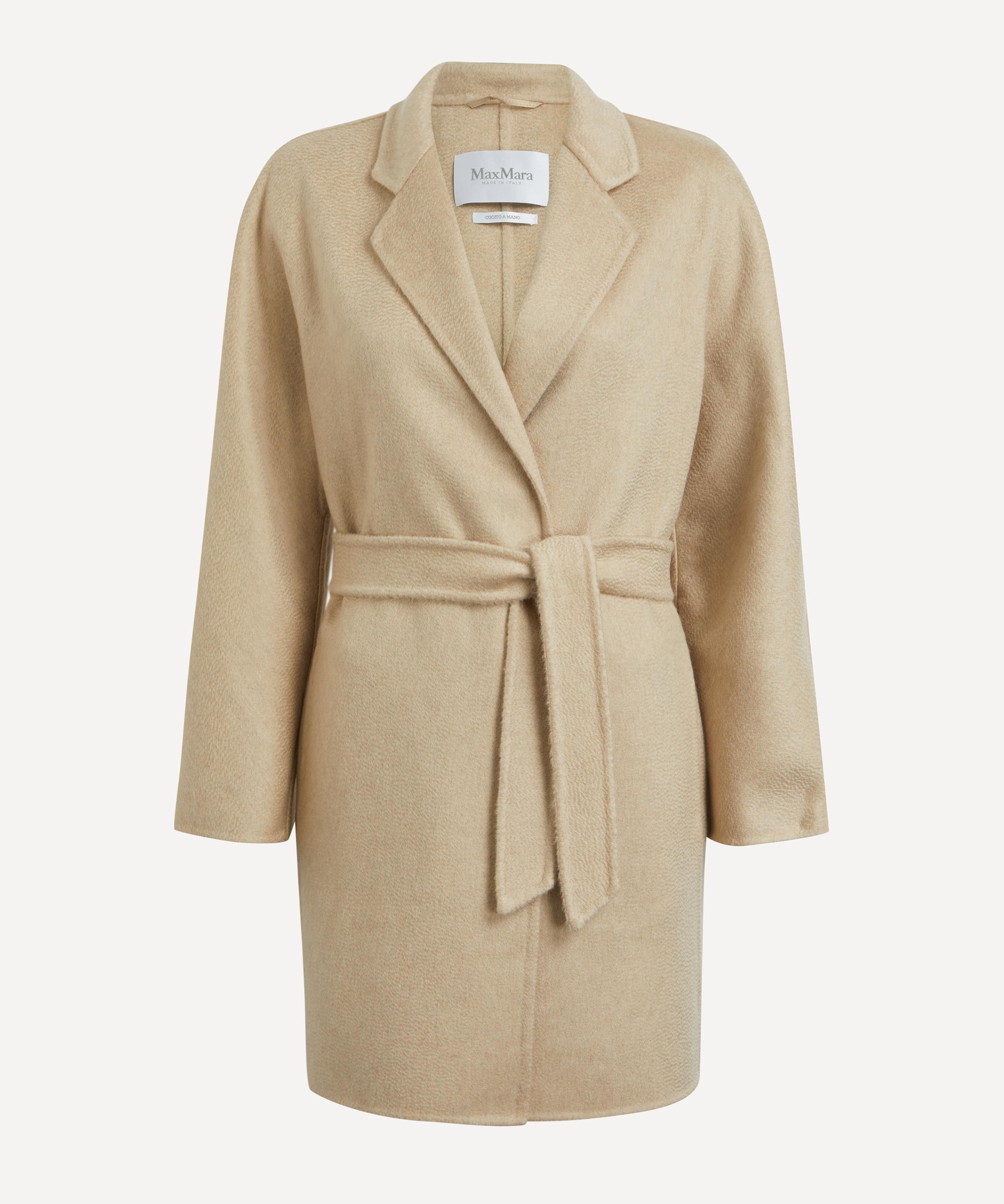 Max mara wool discount coat with taffeta gilet