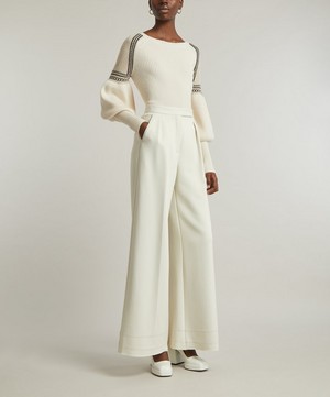 Max Mara - Zinnia Flared Jersey Trousers image number 1