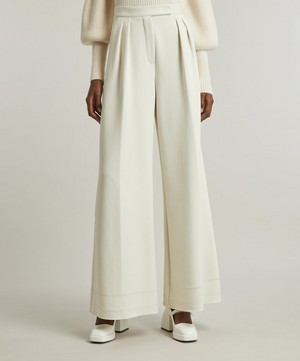 Max Mara - Zinnia Flared Jersey Trousers image number 2