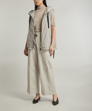 Max Mara - Cube Greengo Hooded Quilted Shell Vest image number 1